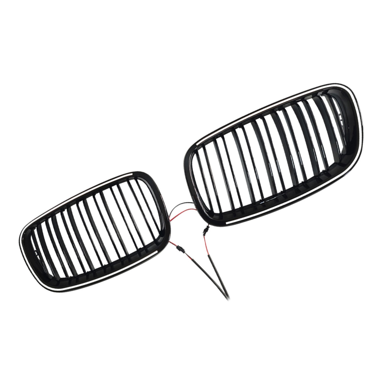 Gloss Black Front Bumper Kidney Grill Grille Fit BMW X5 E70 X6 E71 2007-2013