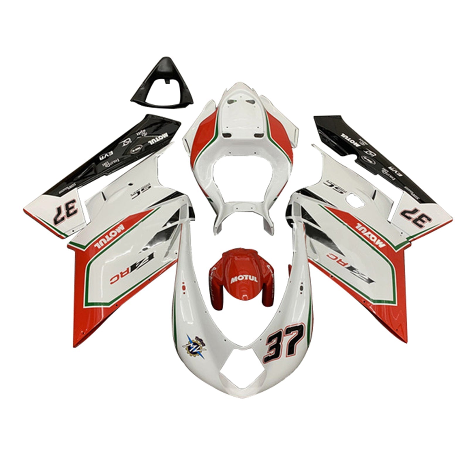 2005-2006 MV Agusta F4 1000 Kit de carénage carrosserie plastique ABS