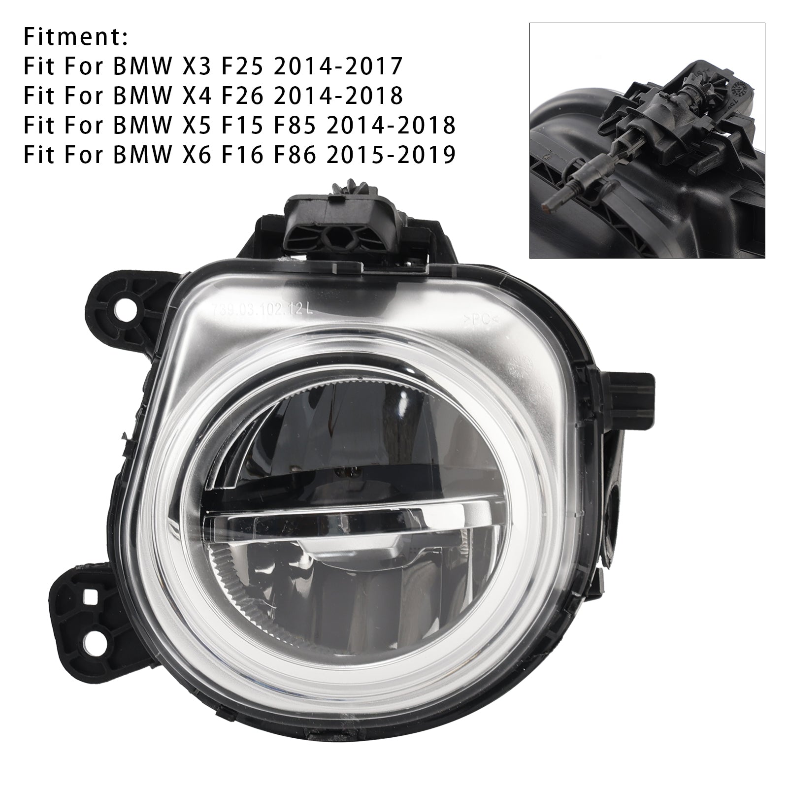 1 ks LED predné ľavé hmlové svetlo pre BMW X3 F25 X4 F26 X5 F15 X6 F16 63177317251