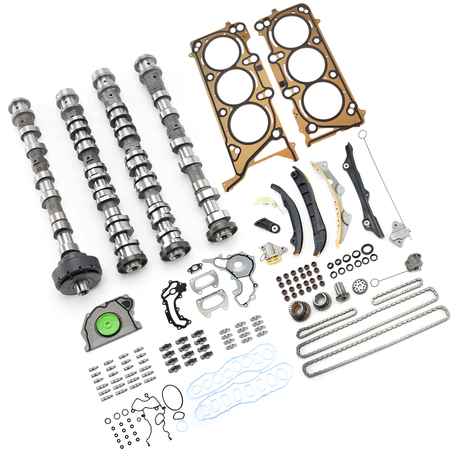 Camshaft Rocker Arm Lifters Gasket Timing Kit for Jeep Wrangler 3.6L 2016-2024