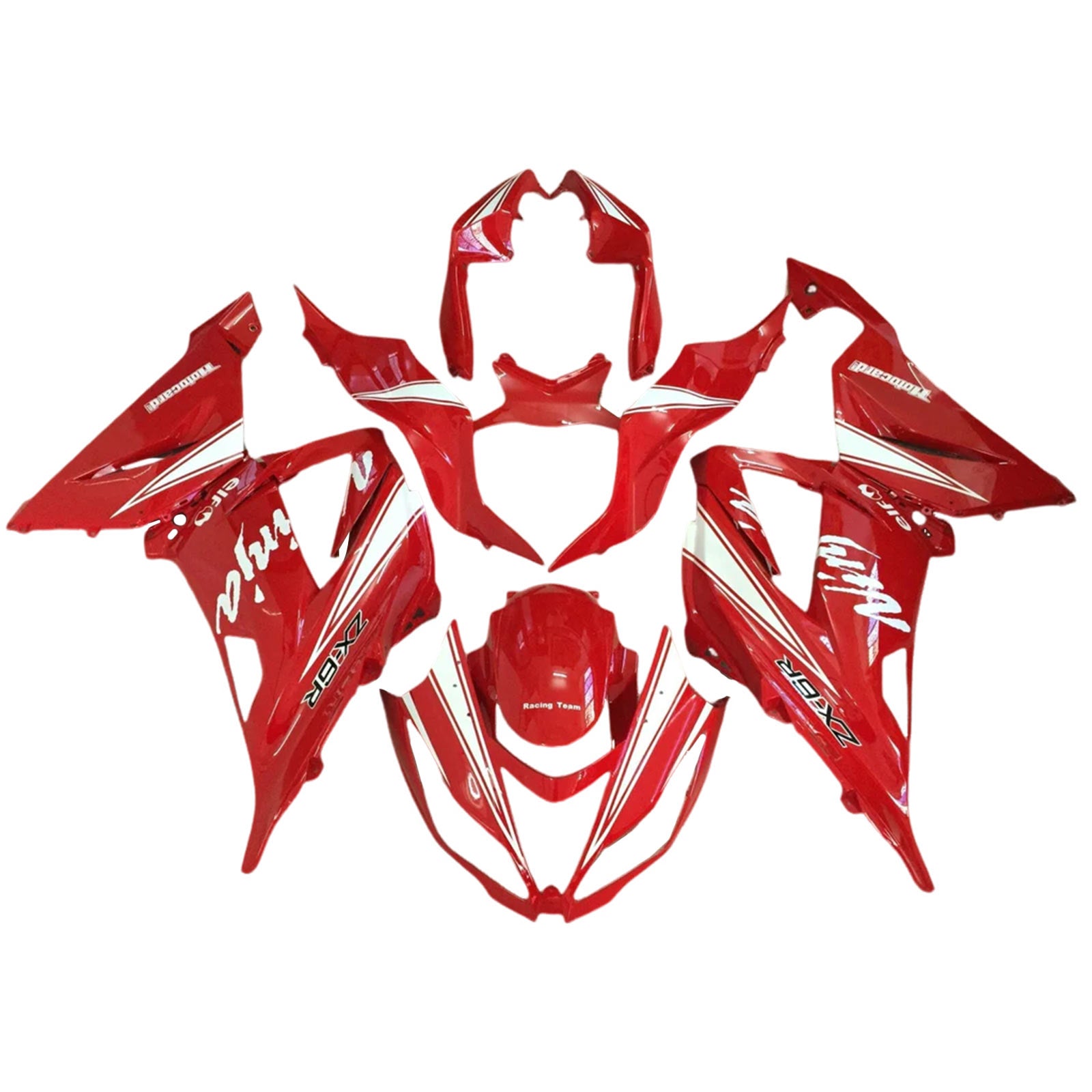 2013-2018 KAWASAKI ZX6R 636 Injektionsmässa Kit Bodywork Plastic ABS