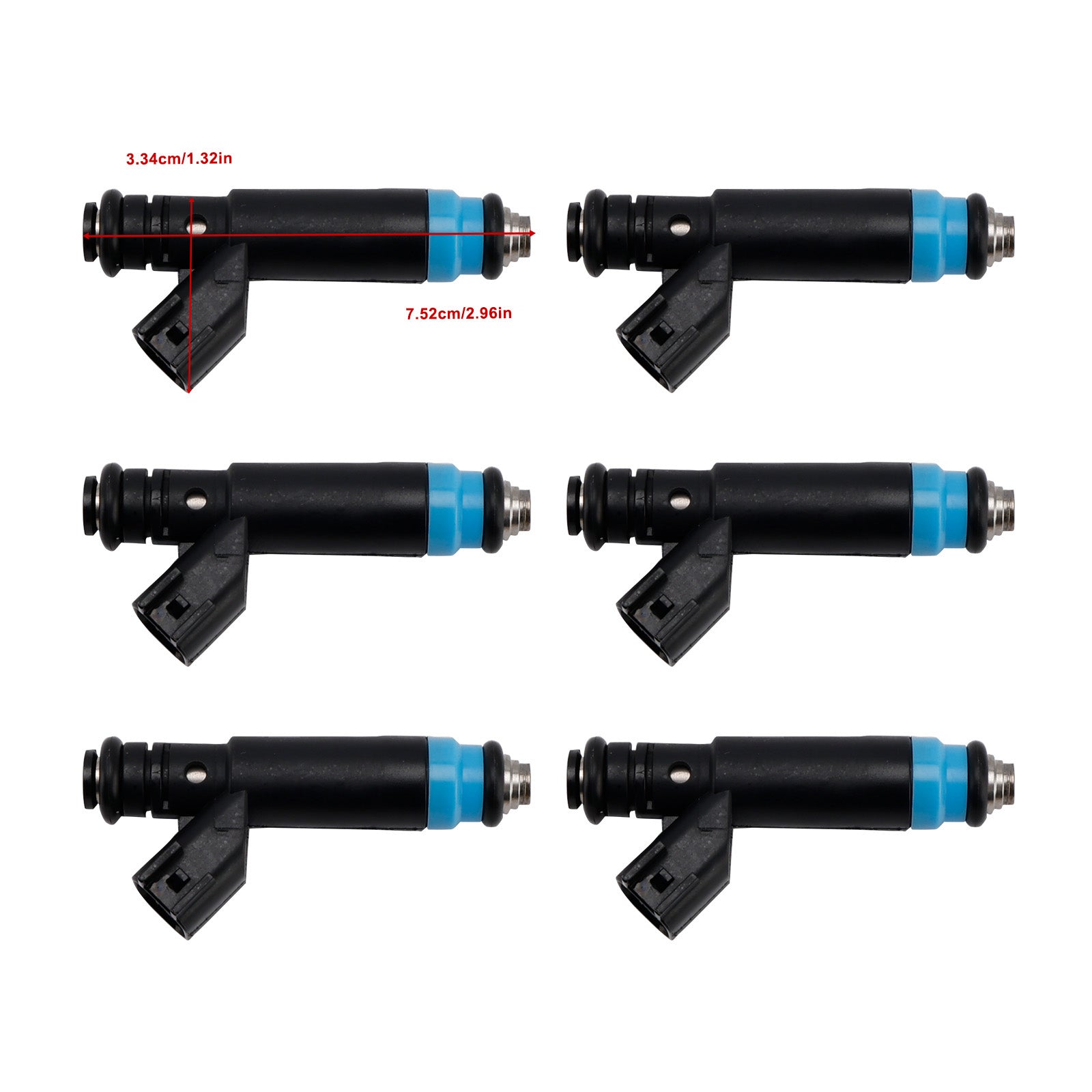 6Pcs Fuel Injector For Jeep 4.0L I6 1999-2004 Dodge RAM 04854181 0280155784