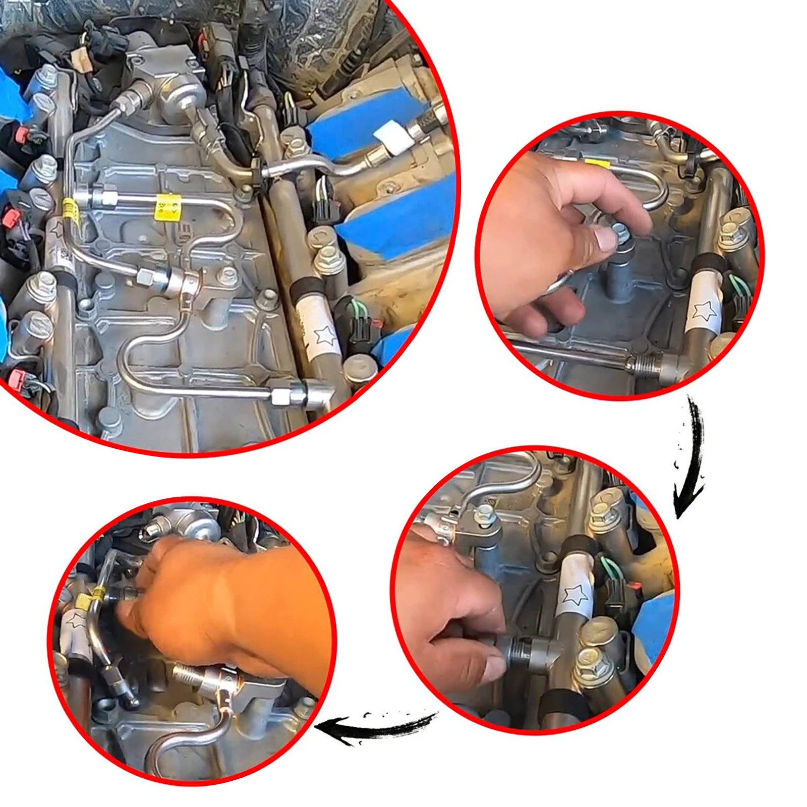 12677002 Injector Fuel Rail Crossover Tube For Chevrolet GMC Cadillac 2014-2021