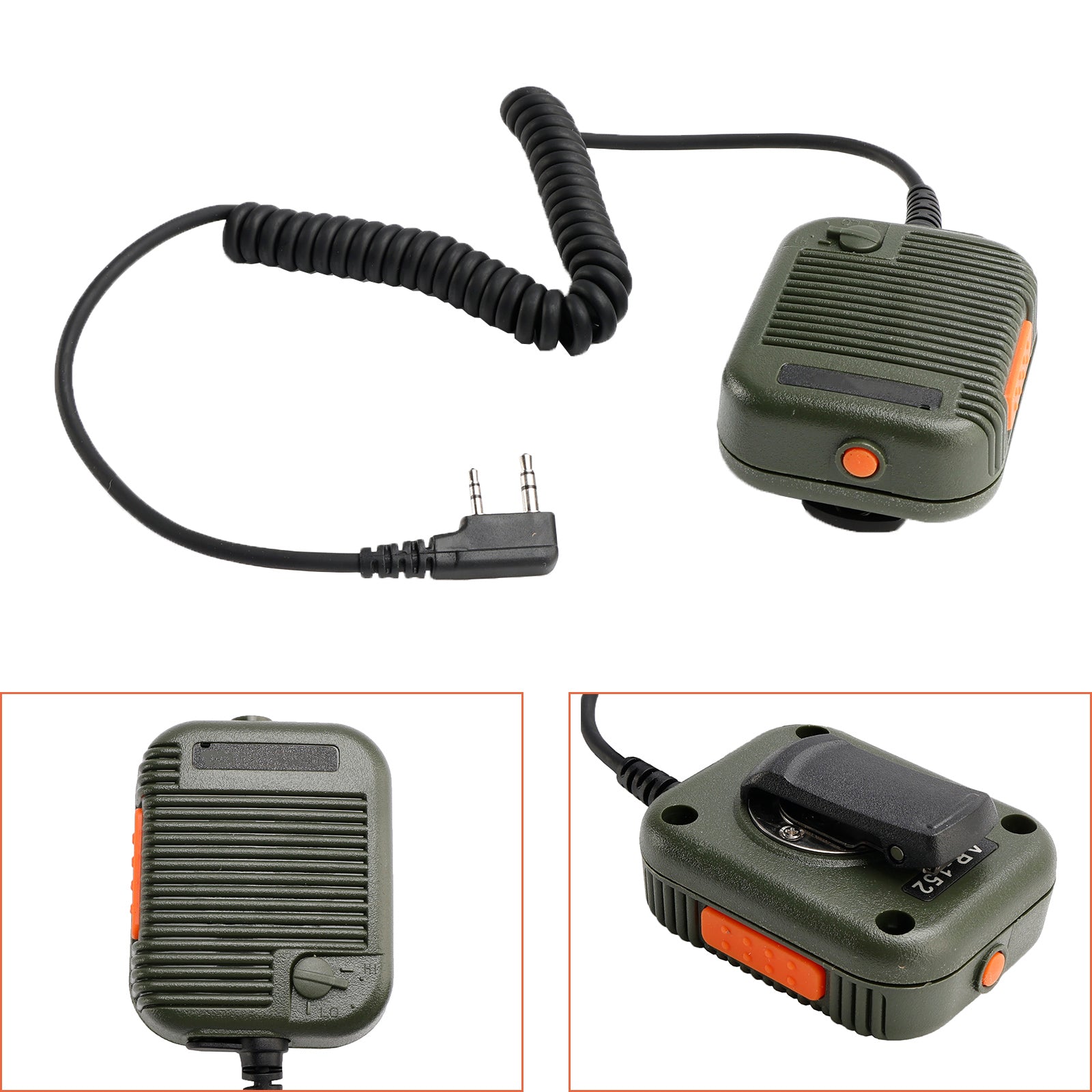 AR-152 Altavoz de micrófono para TK-220 TH-F6 RPV516A KG659 TG-2AT PX-666 UV-5RB