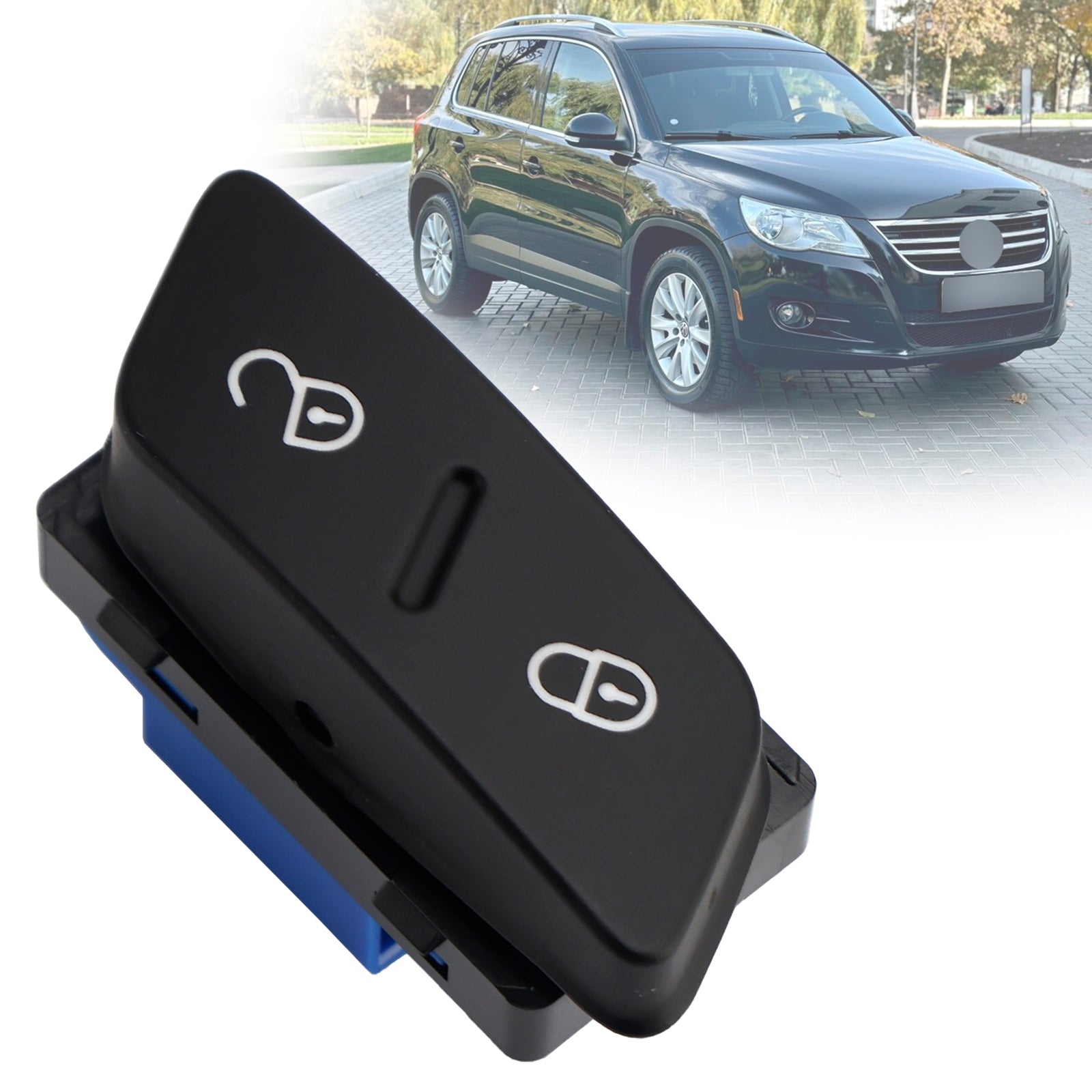 Bouton de commande de commutateur de verrouillage de porte, déverrouillage 1K0962125B pour VW Jetta Golf GTI