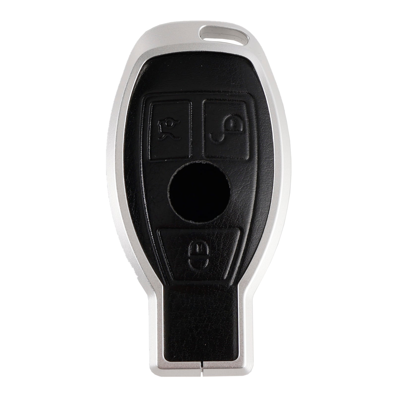 Étui noir pour clé de voiture en alliage de cuir et d'aluminium TPU, housse pour Benz GLC GLK CLS