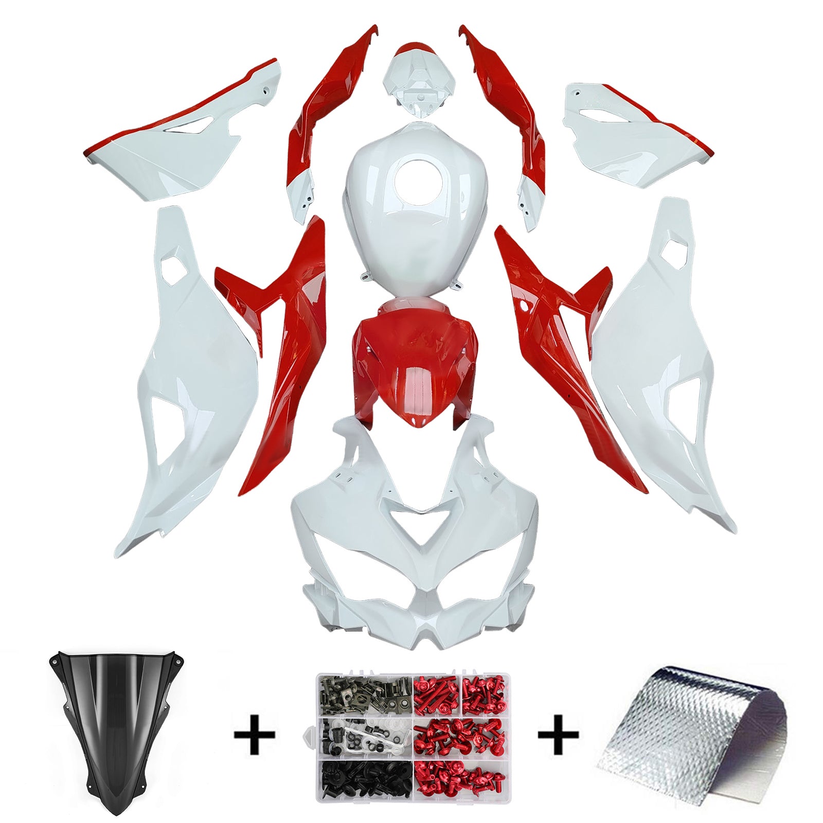Injeksjonsfairing Kit Fit for Kawasaki Ninja ZX-25R ZX-4R ZX-4RR 2019-2025