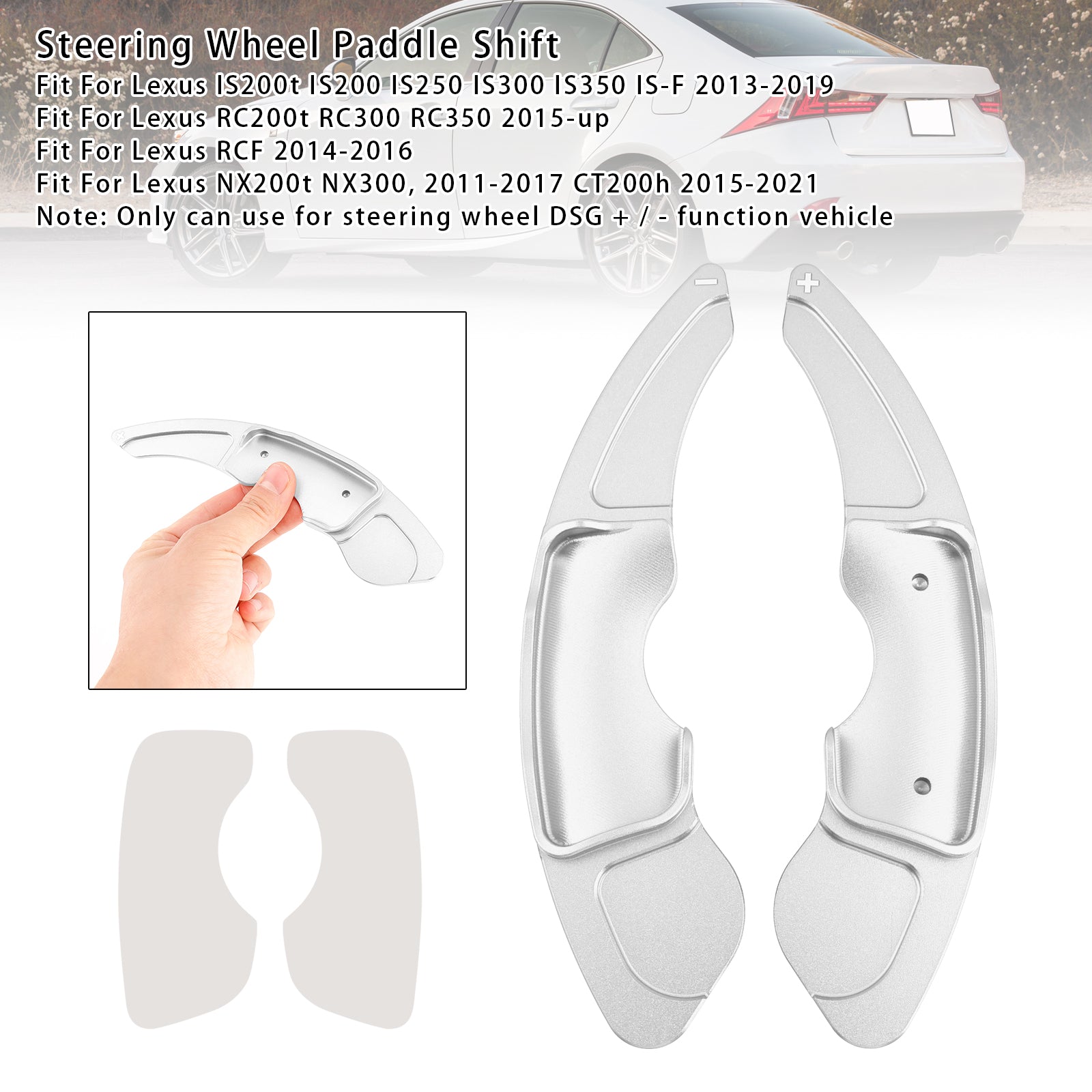 Stuurwielpaddle-shifterverlengingen voor Lexus IS RC RCF NX