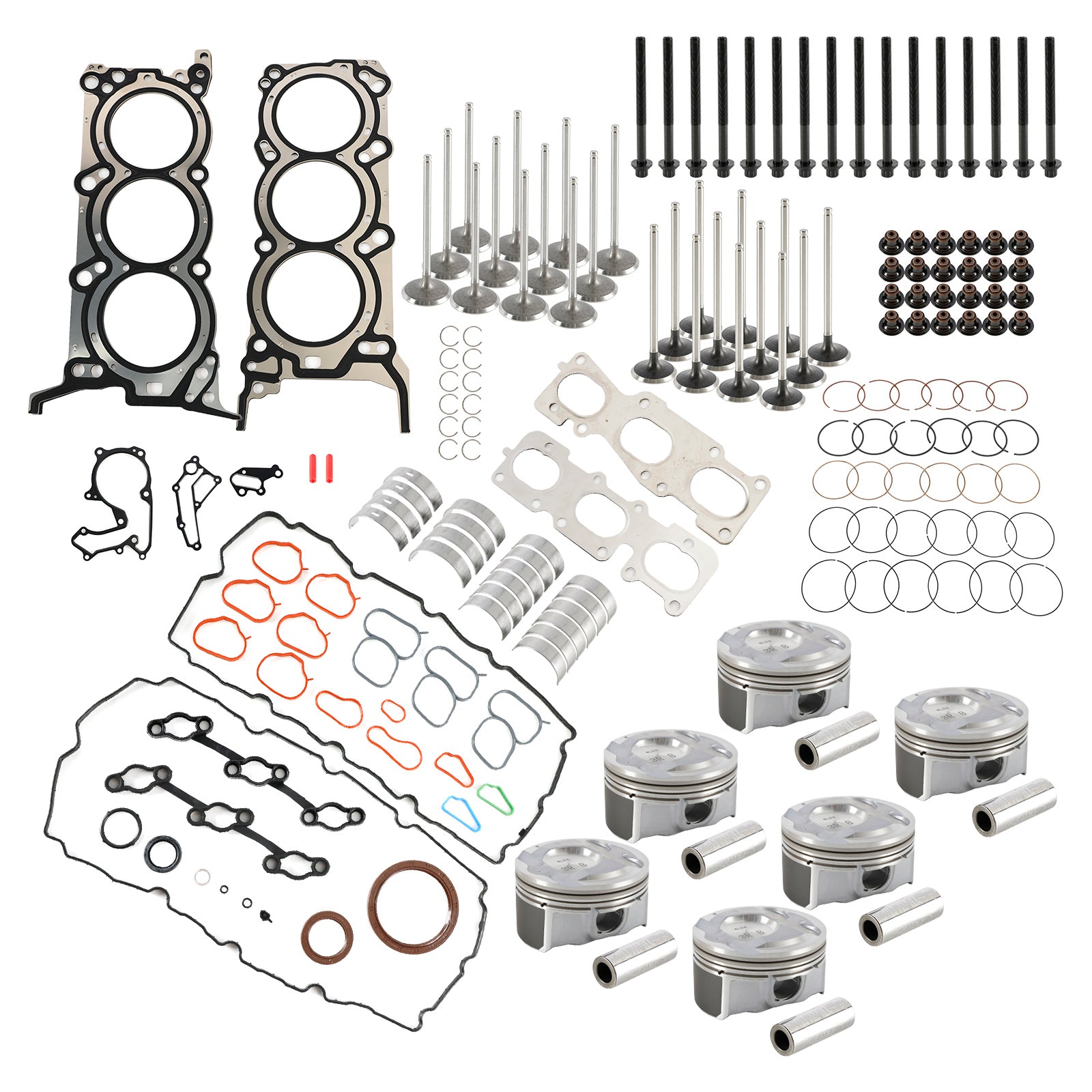 G6DH 3.3L Motor Reconstrução do kit de rolamentos de juntas de pistões para Hyundai kia Sorento