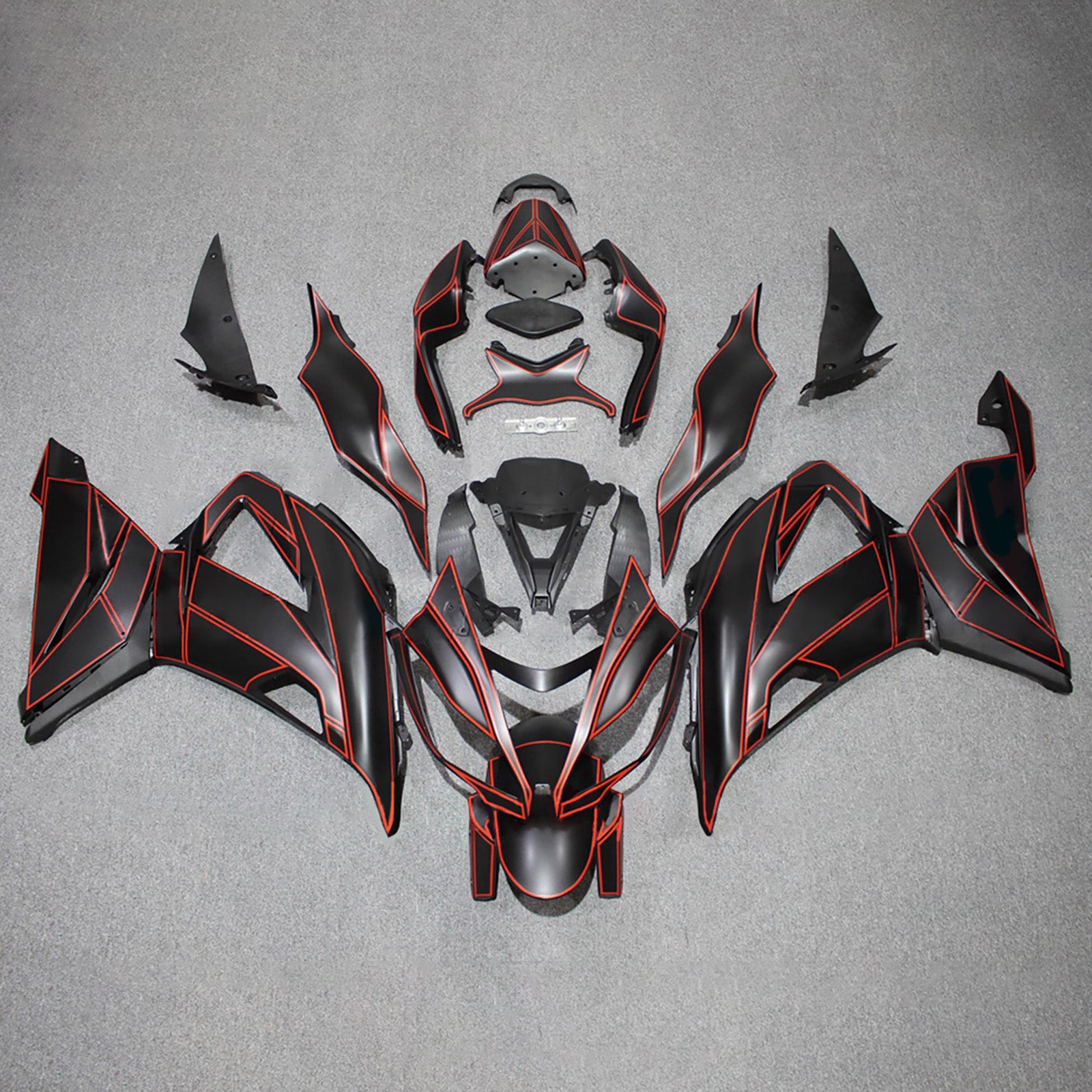 Injection Fairing Kit Bodywork Plastic ABS fit For Kawasaki ZX6R 636 2013-2018