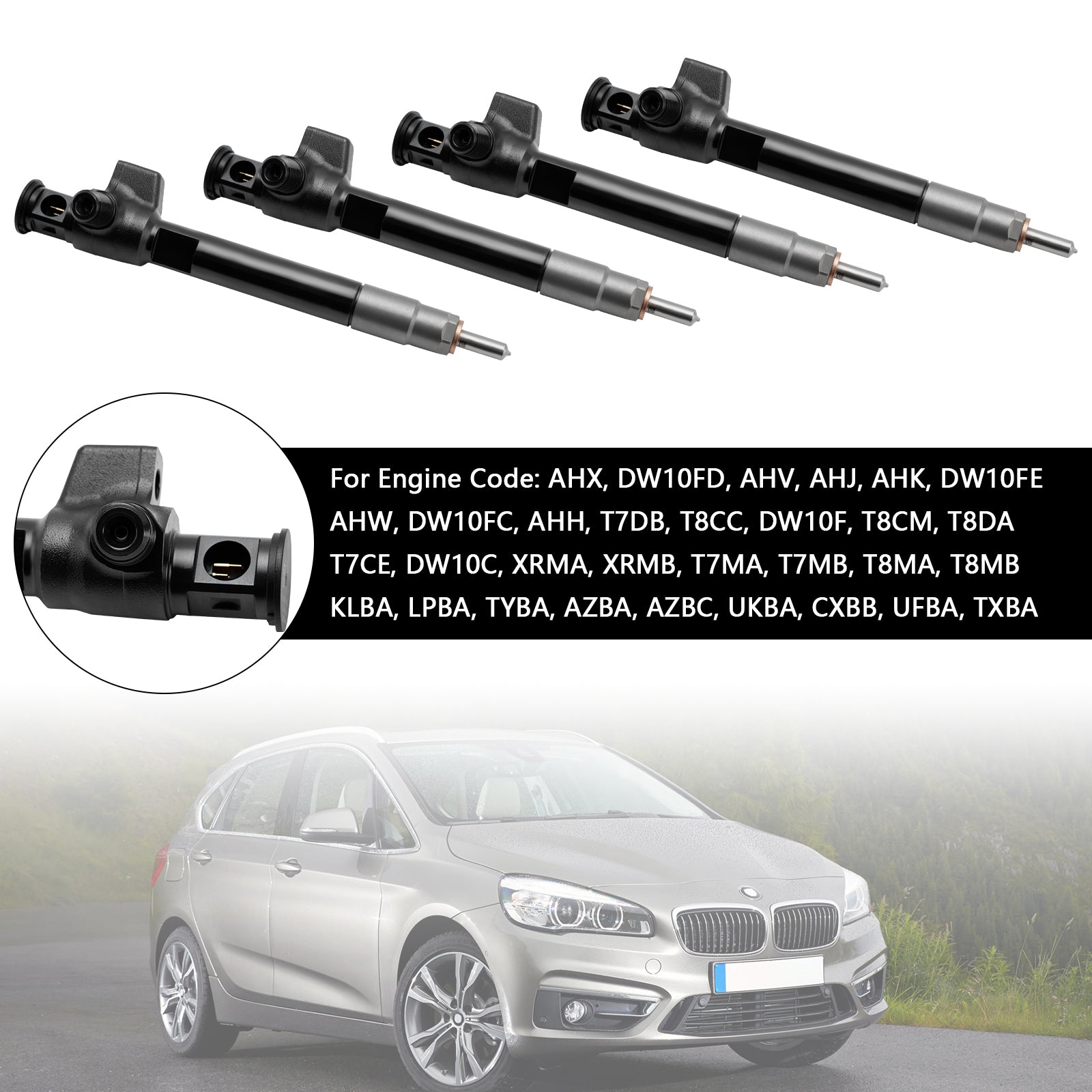 Delphi Diesel R7 4PCS Fuel Injector 28388960 9674984080 28602948