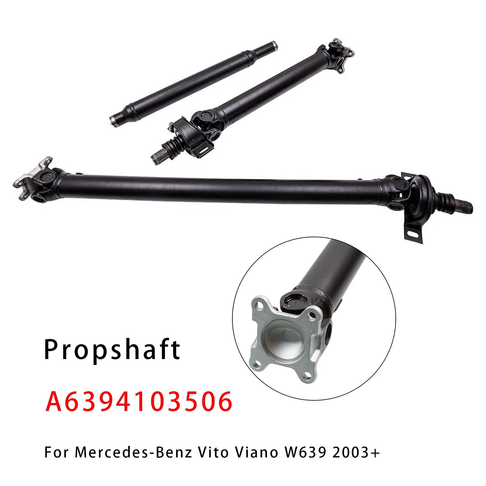 2003+ Mercedes-Benz Vito Viano W639 Propshaft Complete 2375mm A6394103506 6394103506