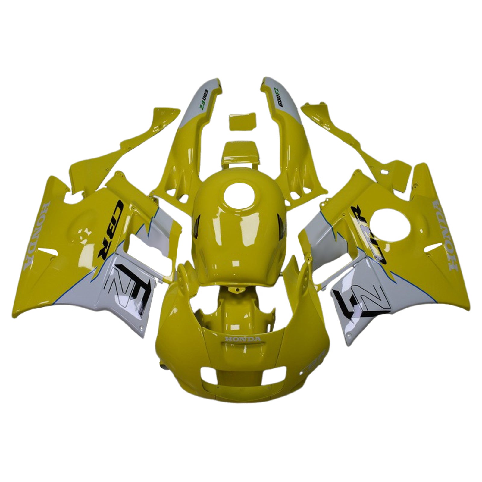 1991-1994 Honda CBR600 F2 Kit de carenado de inyección Carrocería Plástico ABS