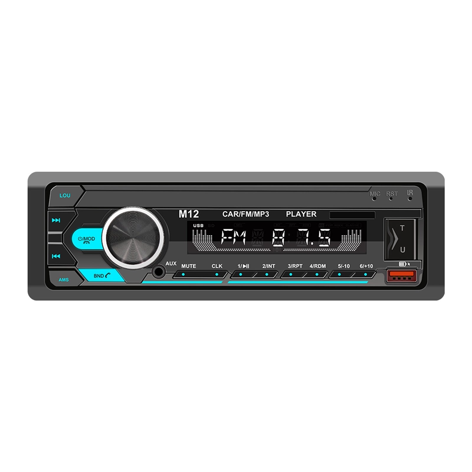 AI Smart Bluetooth Stereo Radio FM Car MP3 Player Posisjonering for å finne en bil