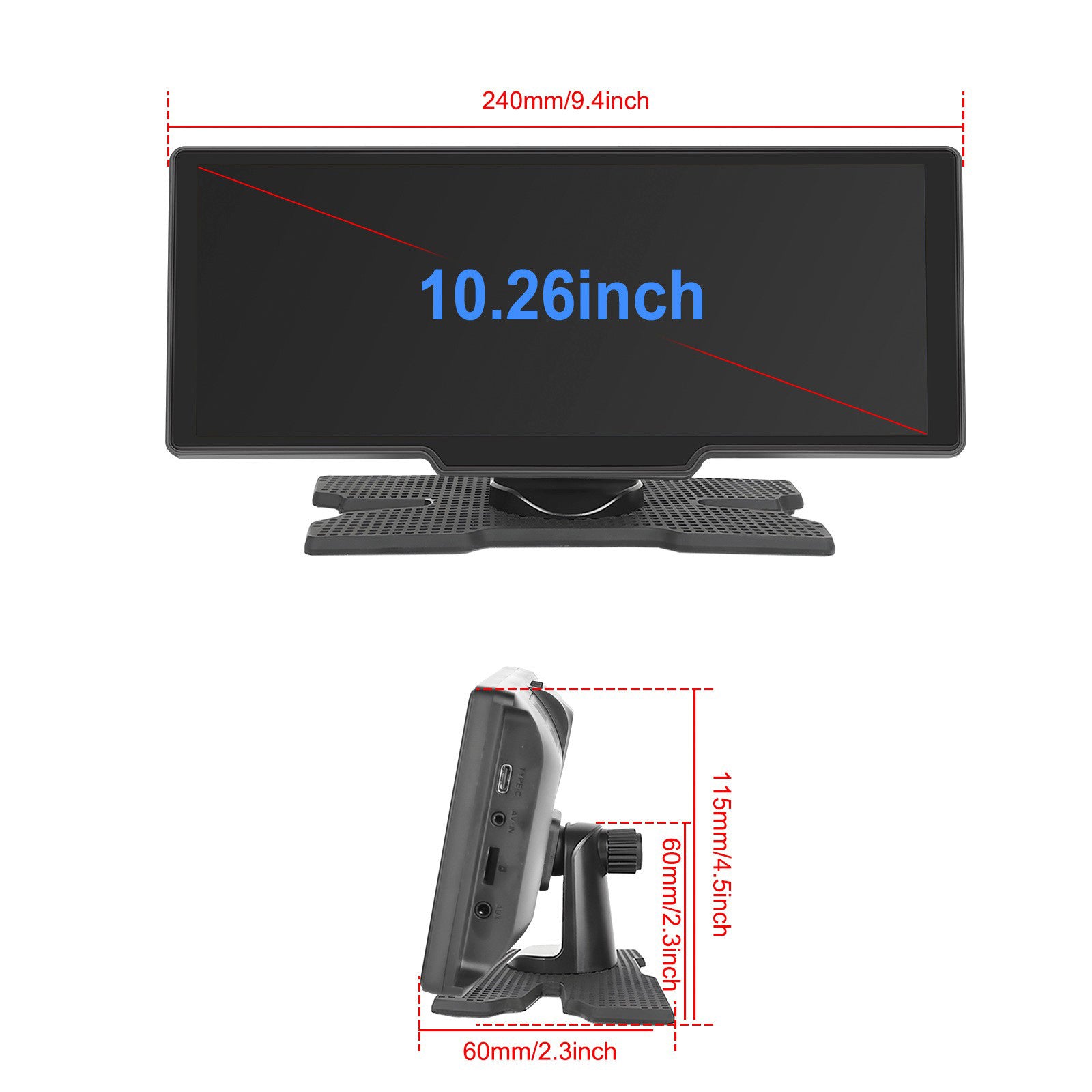 10.77 HD Display Car Navigation System CarPlay all-in-one Machine 12 LED Camera