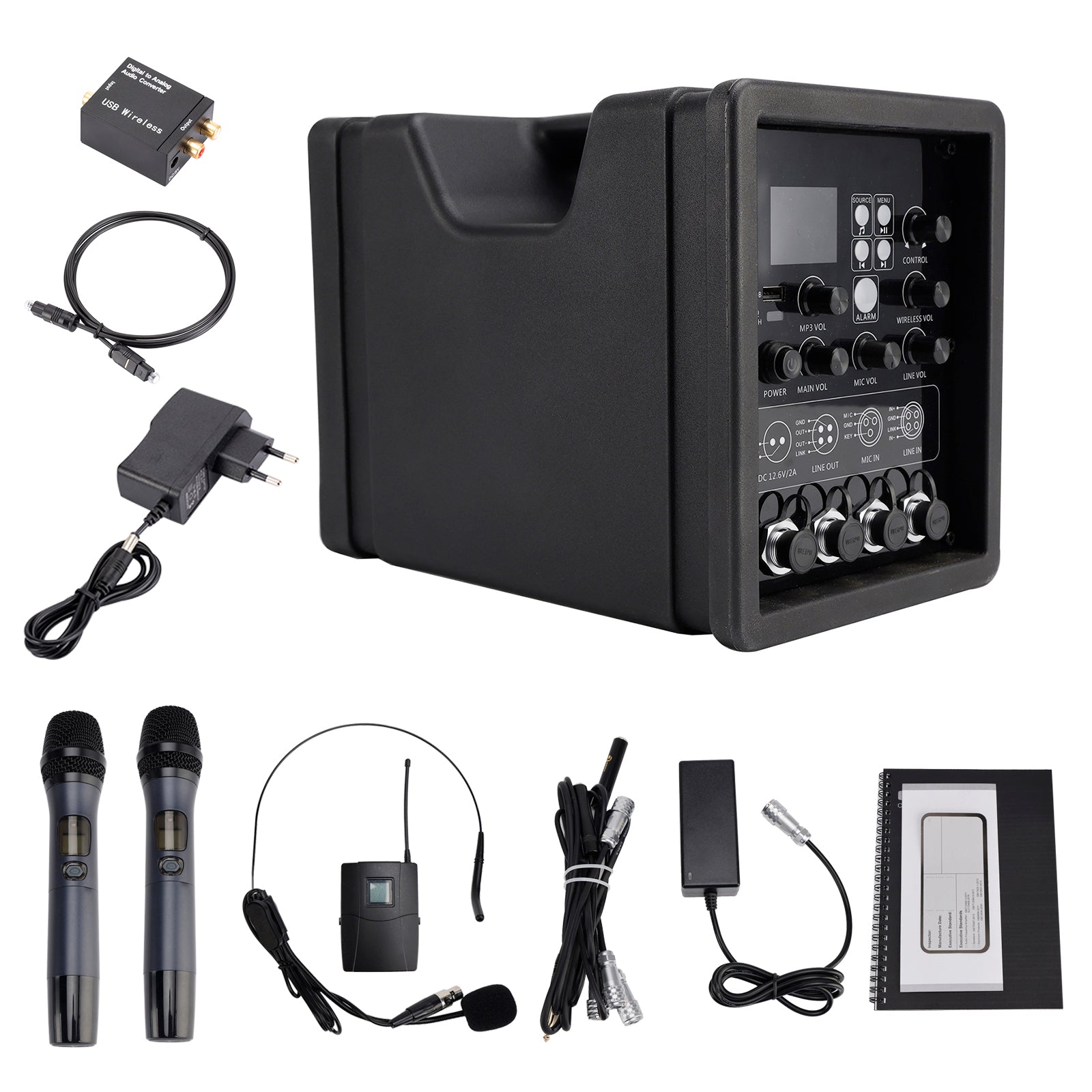 CX-10 Megáfono portátil Sistema de altavoz PA portátil inalámbrico Altavoz Bluetooth FM