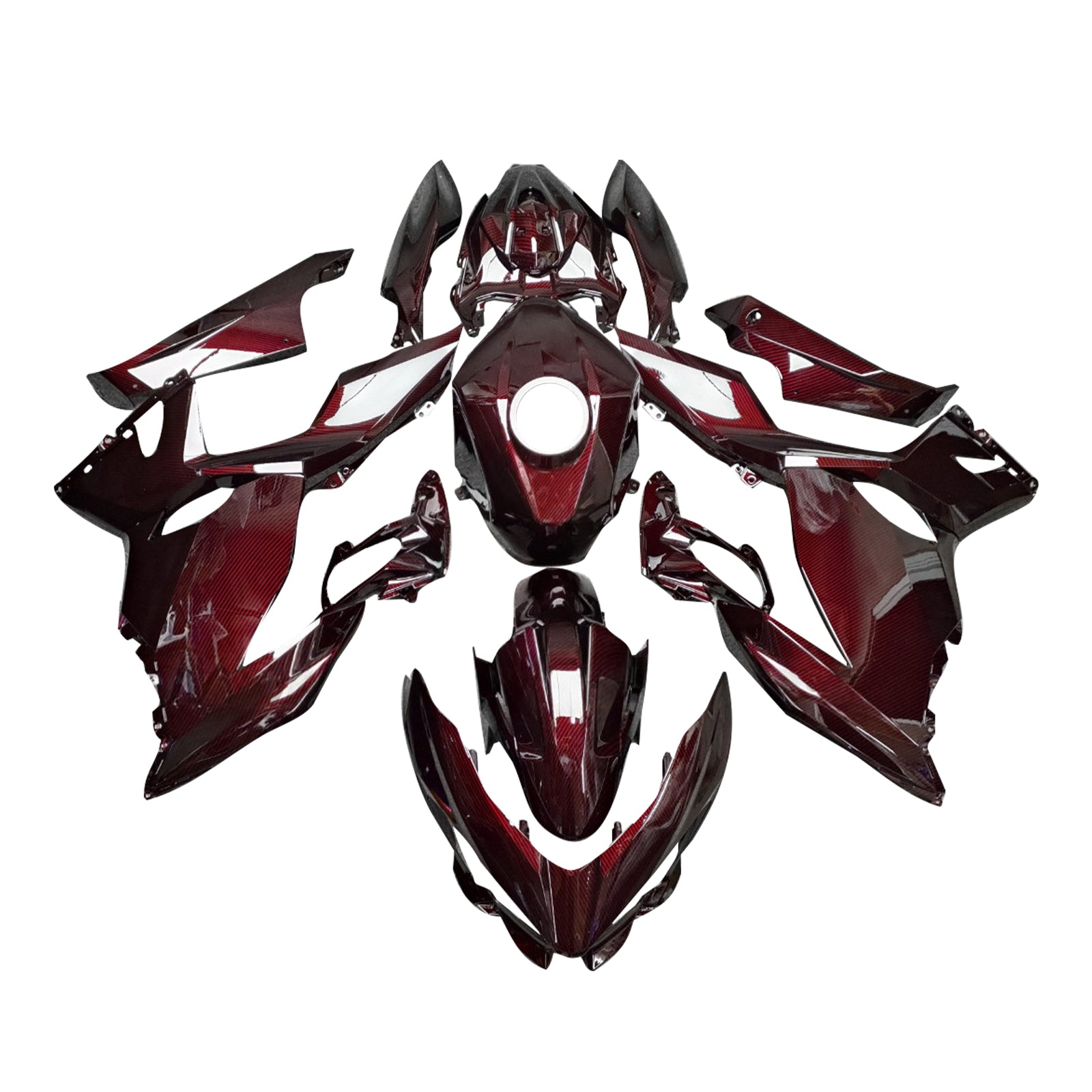 Injectiekuipset carrosserie kunststof ABS geschikt voor Kawasaki EX400 Ninja400 2018-2024