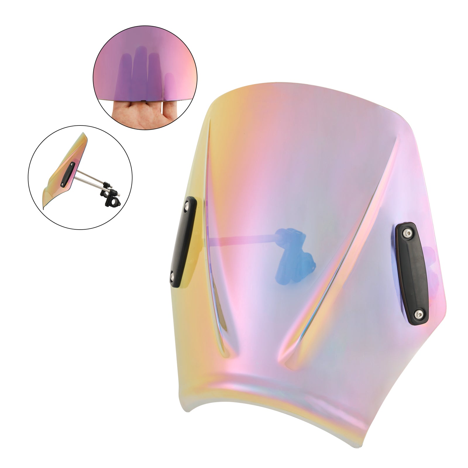 Motorfiets met 22mm/7/8" stuur Windscherm Windscherm Universeel