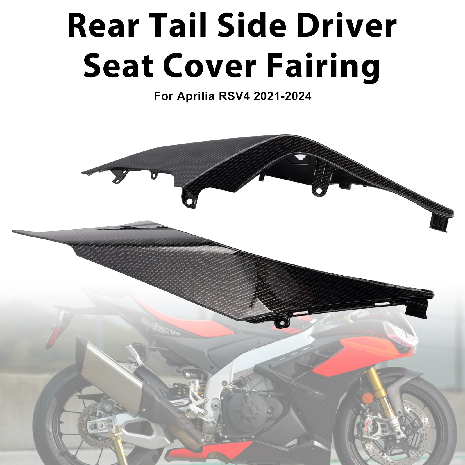 2021-2024 Aprilia RSV4 Rear Tail Side Driver Seat Cover Fairing