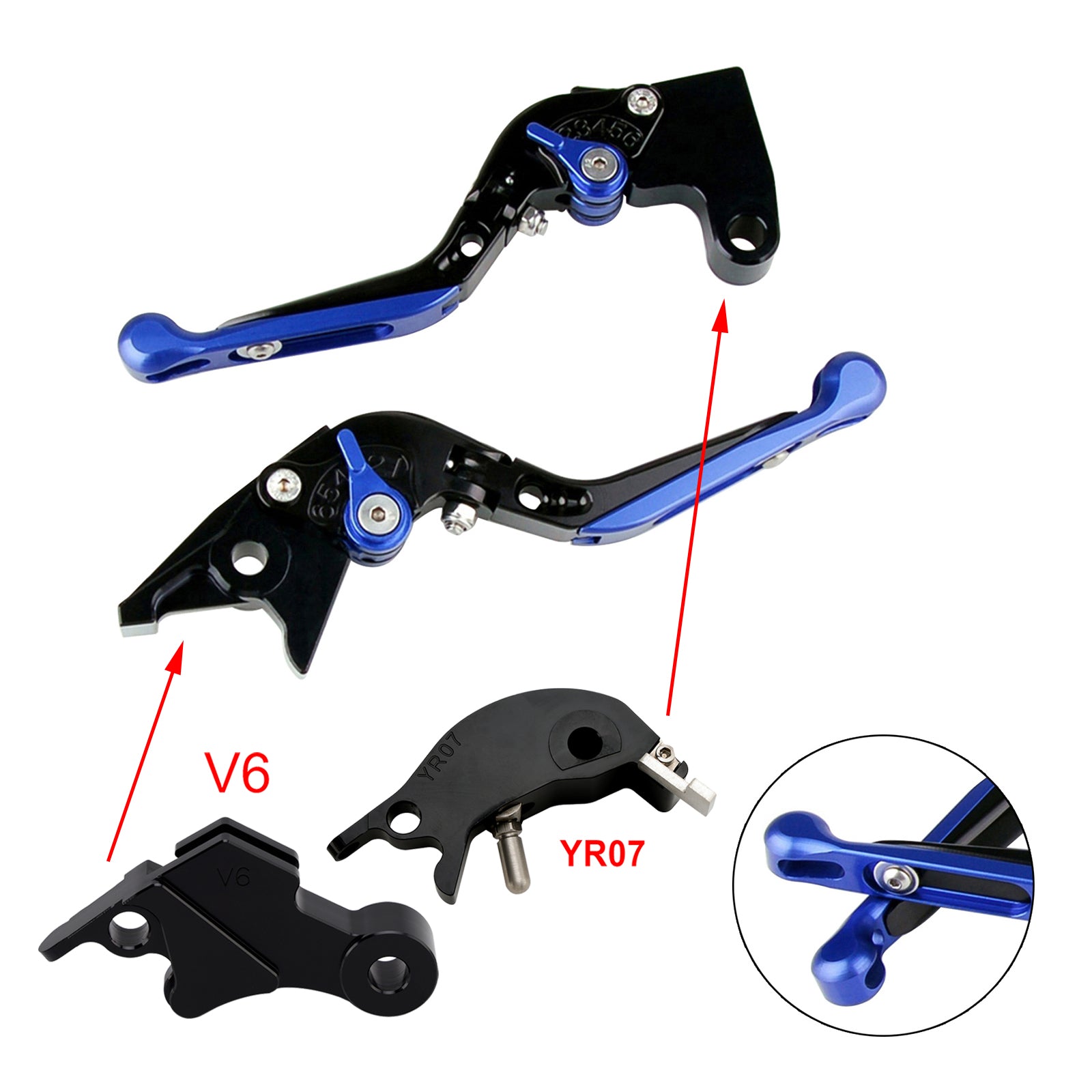 Adjustable Clutch Brake Lever fit for YAMAHA XSR900 XSR900GP MT-09 MT-09SP 24-25