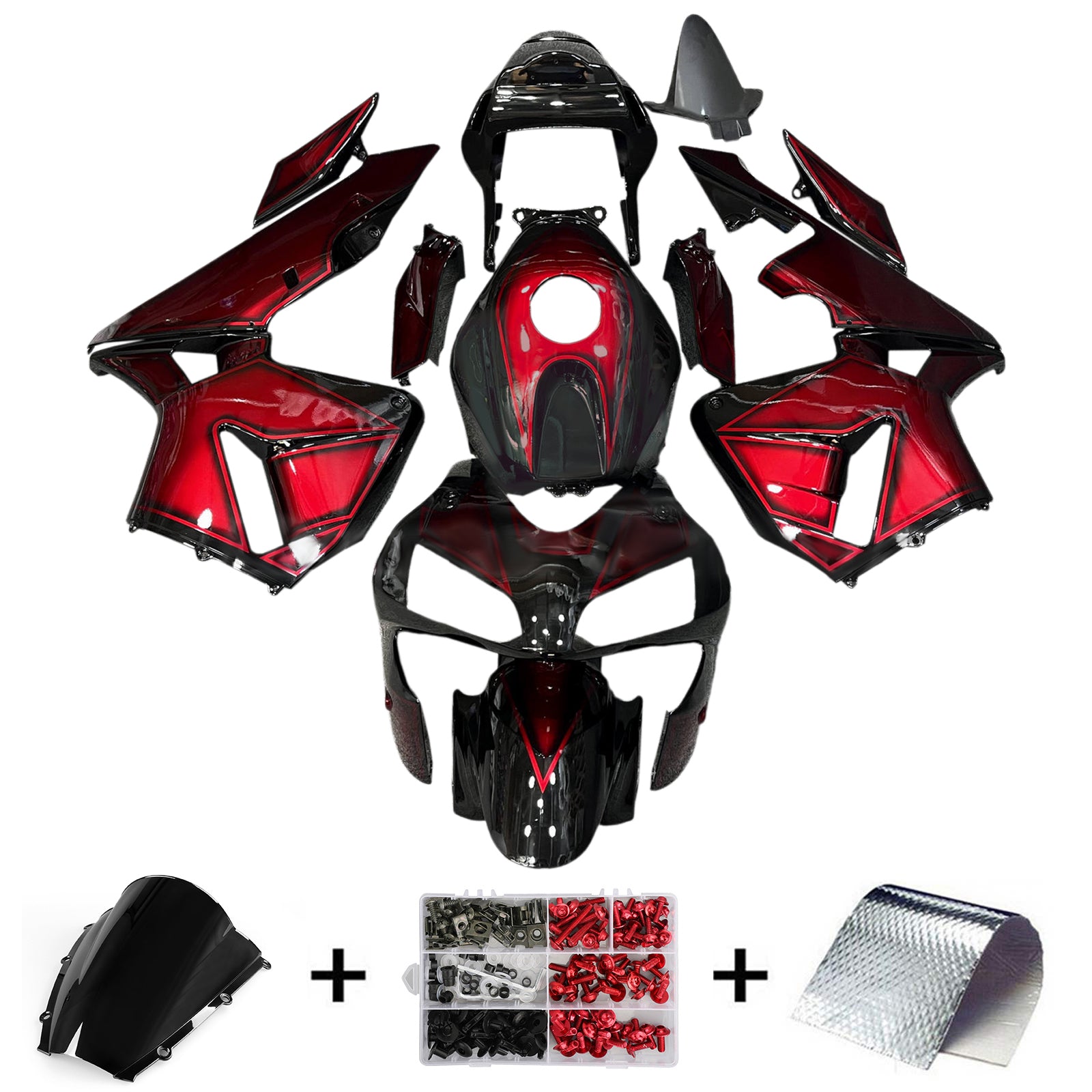 Kit de carenado de inyección carrocería plástico ABS para Honda CBR600RR 2003-2004 F5