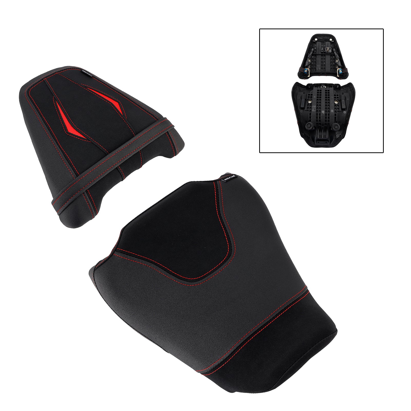 Lower Front W/ Rear Seat Driver Pillion Black2 For Honda Cb650R Cbr650R 24-25