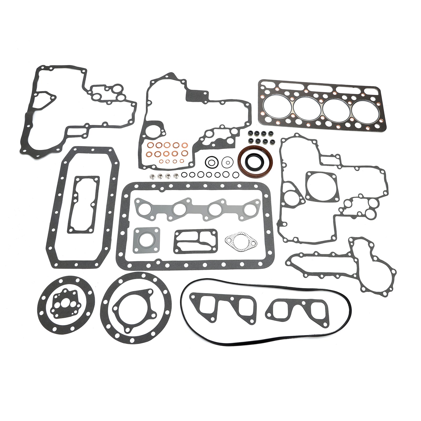 Complete cilinderkop + pakkingset voor Kubota V1902 Holland schranklader L555 L553