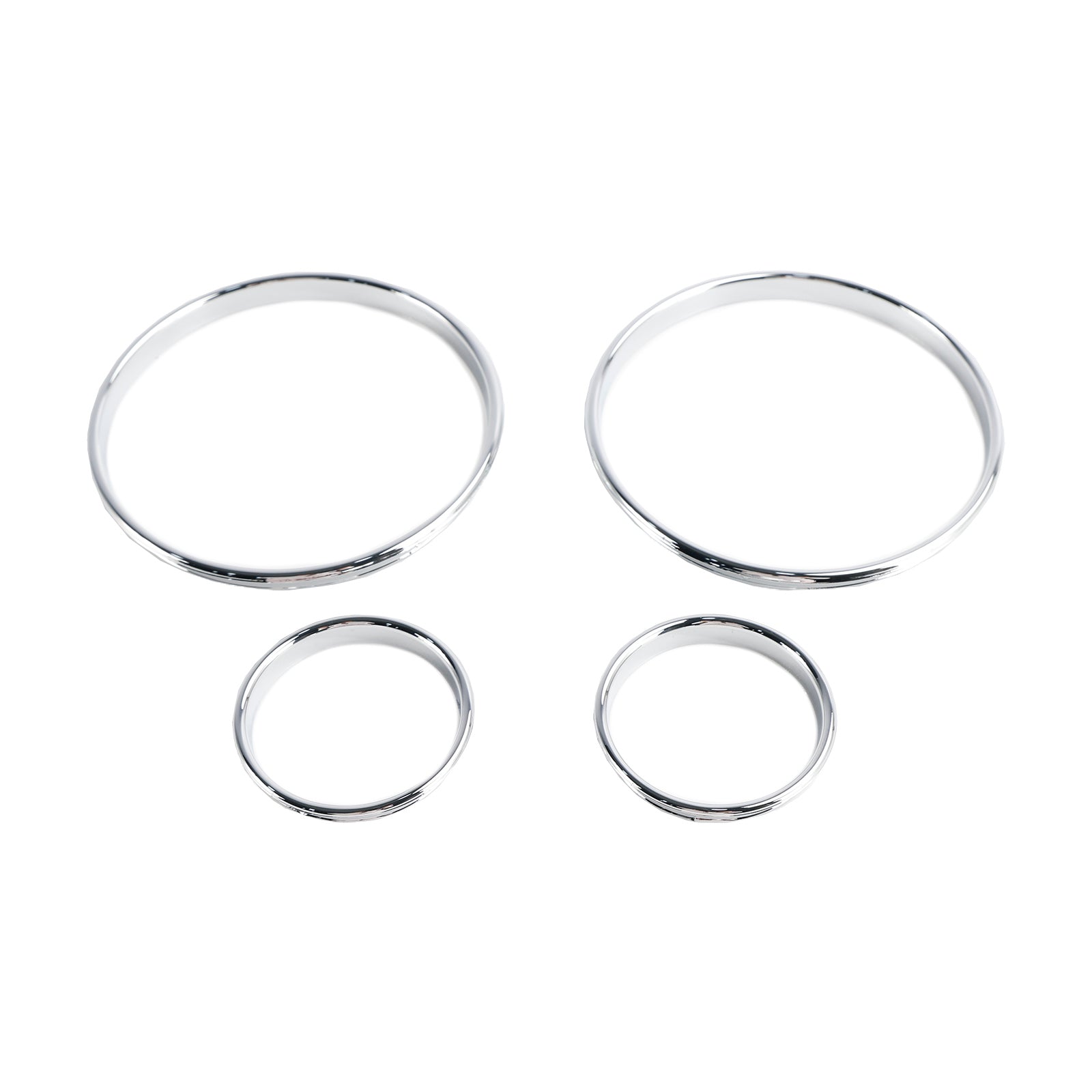 1995-2004 BMW E39 5 Series Silver Dash Trim Rings Speedometer Gauge Cluster Panel 500-125