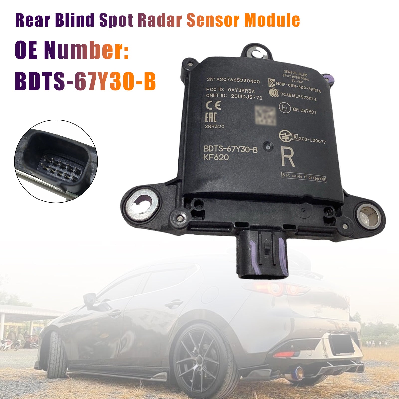 Rear Blind Spot Radar Sensor Module BDTS6-7Y30B For MAZDA 3 2020-2024