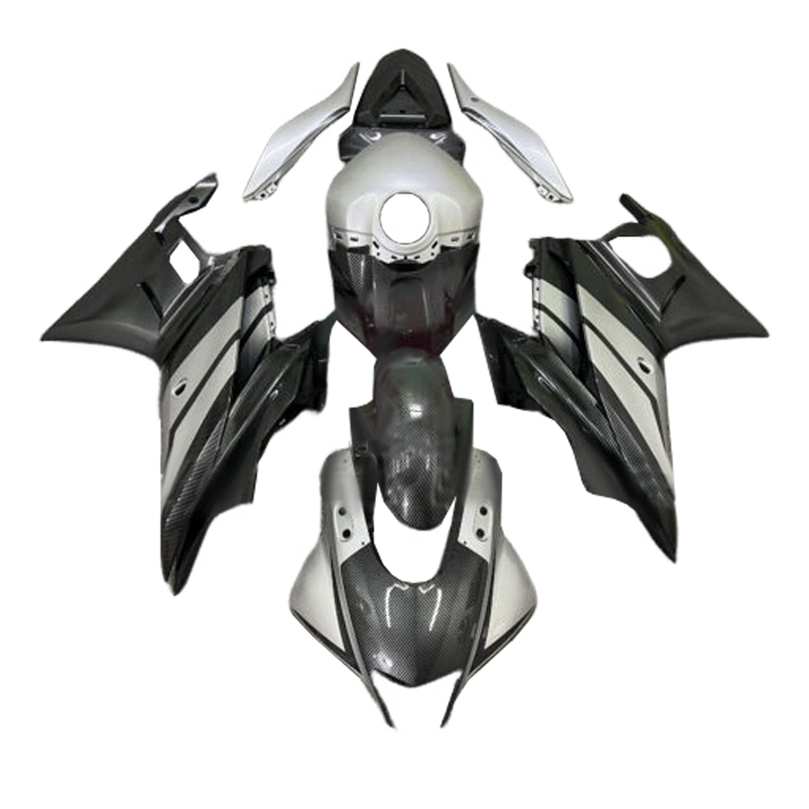 Kit de carénage d'injection carrosserie en plastique ABS adapté pour Yamaha YZF-R3 R25 2019-2021