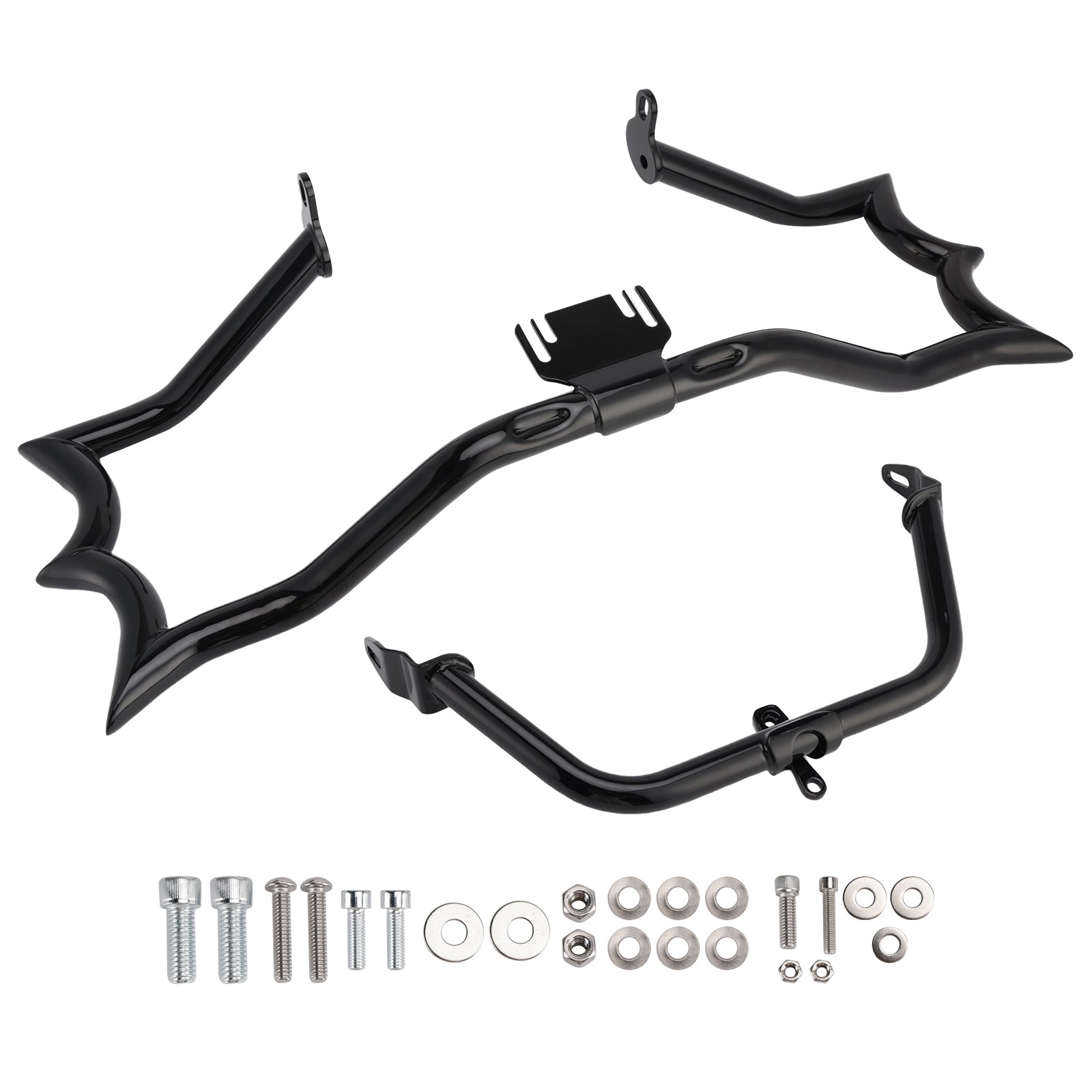2009-2023 Touring Road King Bumper Engine Guard Fairing Mount Crash Bar Kit Chrome
