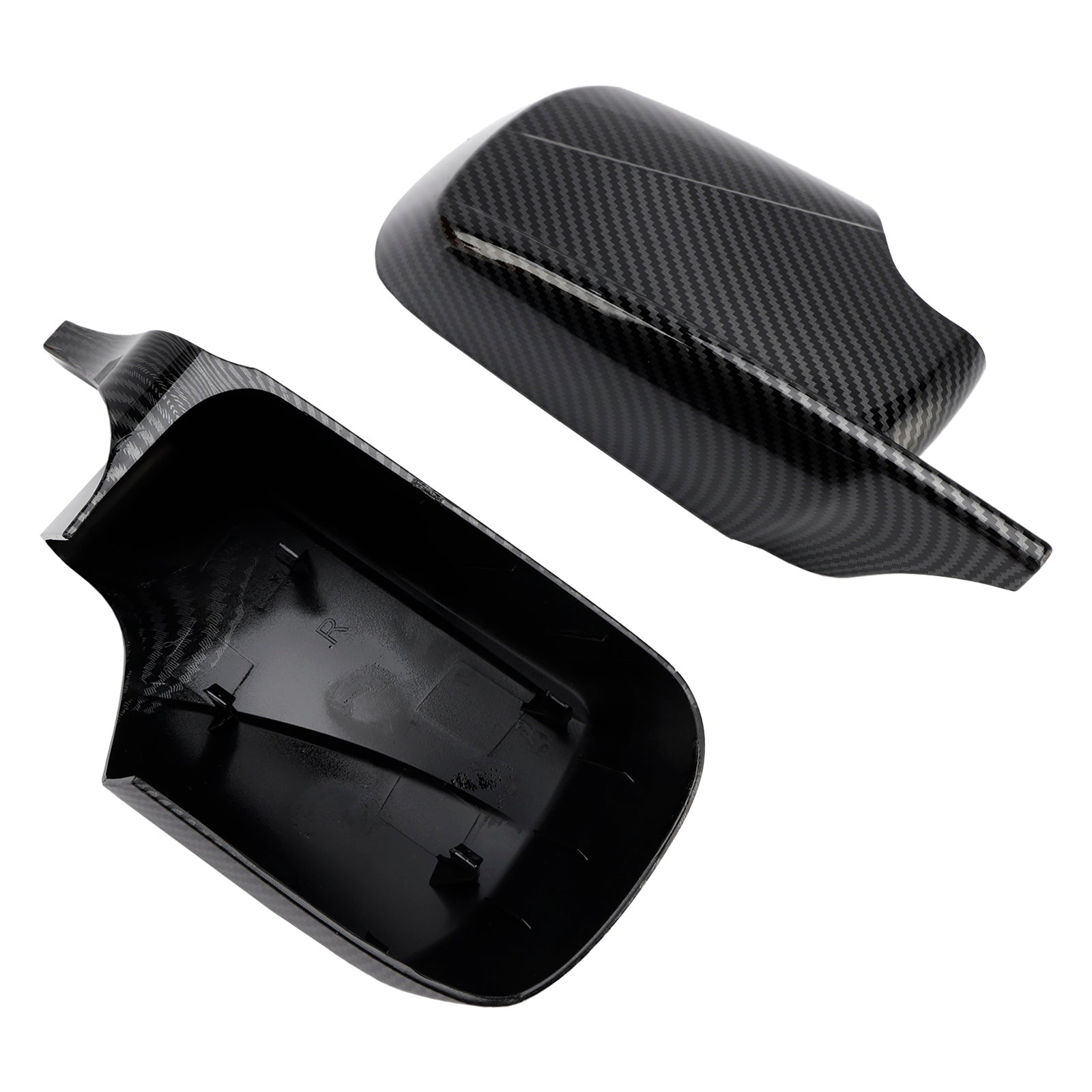 2PCS M Style Wing Car Side Mirror Cover Caps for BMW E46 Sedan E39 4DR 1998-2005