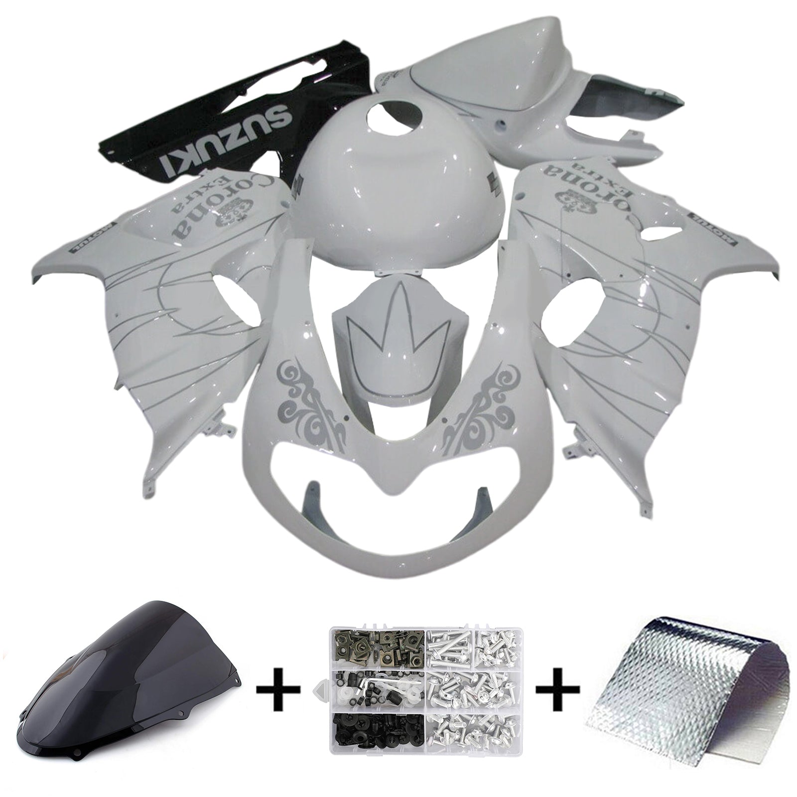 1998-2003 Suzuki TL1000R Kit de camerage d'injection de carrosserie en plastique Abs