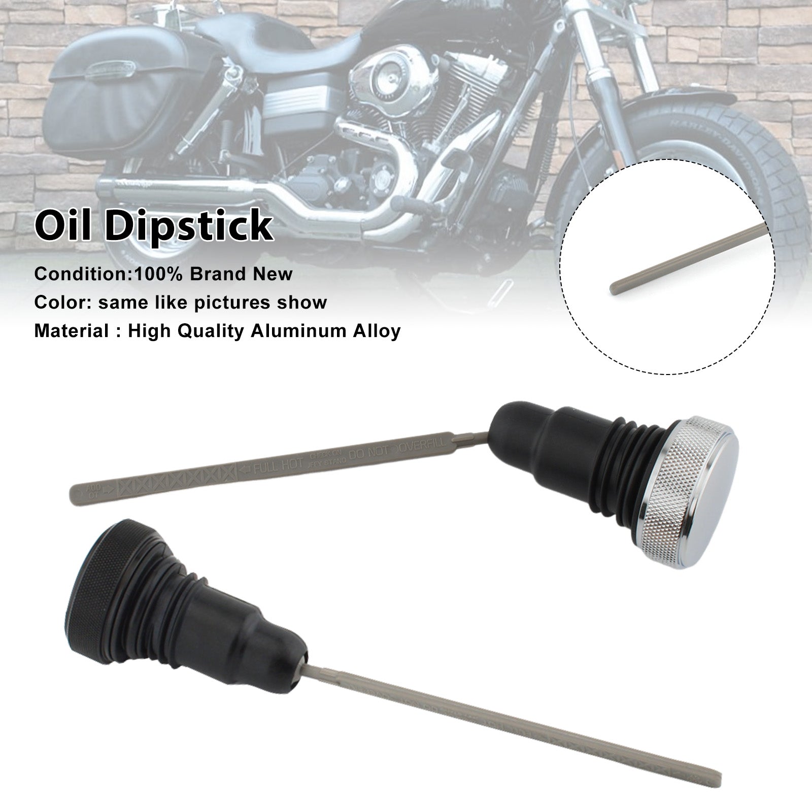 0710-0153 Oil Dipstick Tank Cap Plug For FXD Dyna 2006-2017