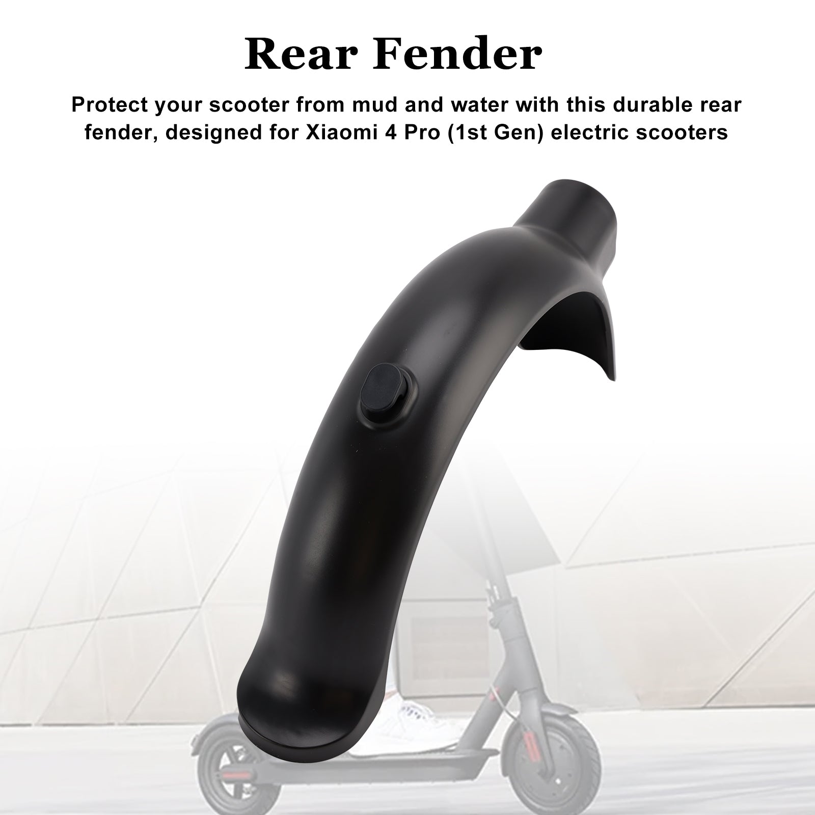 Achterspatborden compatibel met Xiaomi 4 Pro (1e generatie) e-scooter