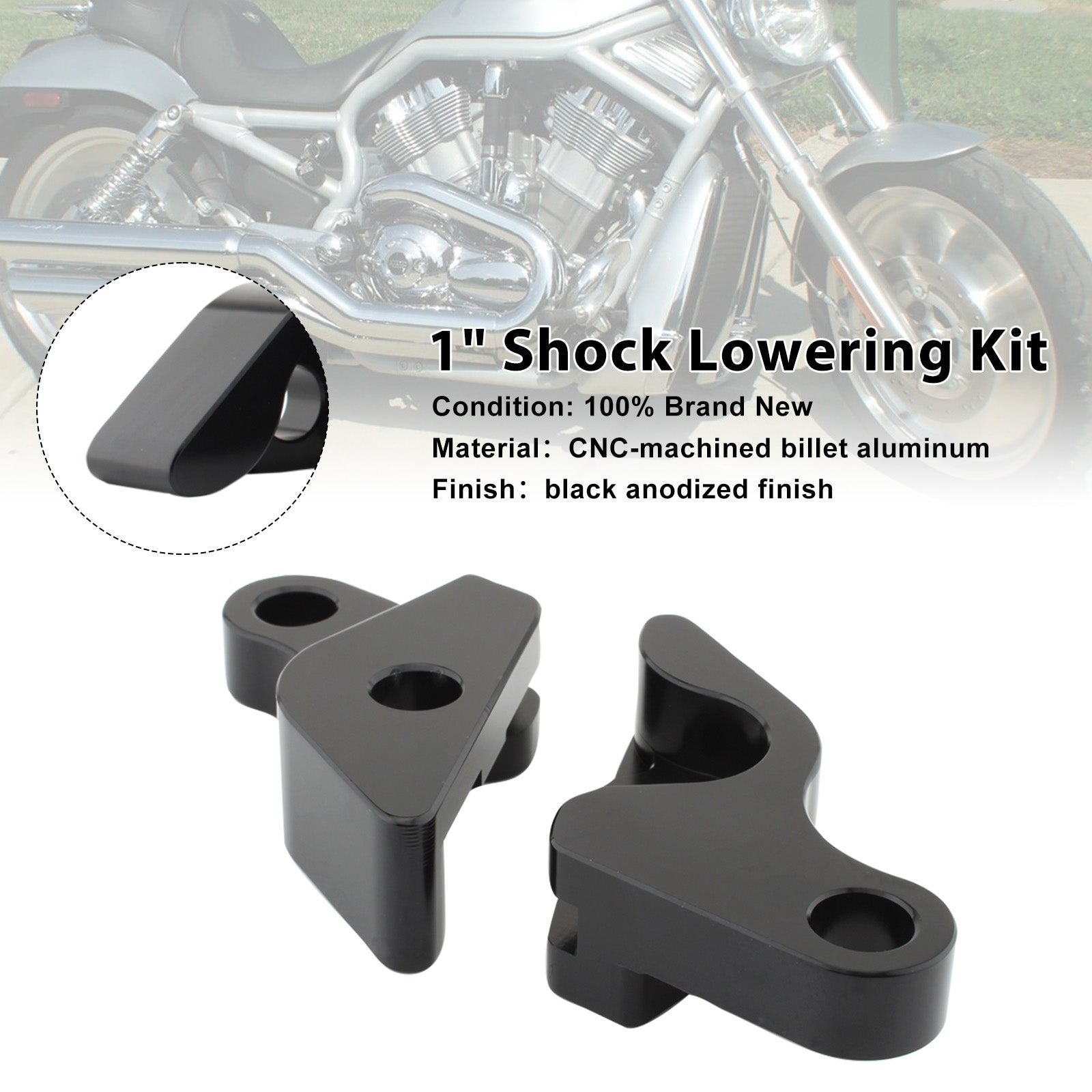 2007-2017HARLEY VRSC V-ROD 1" Shock Lowering Kit