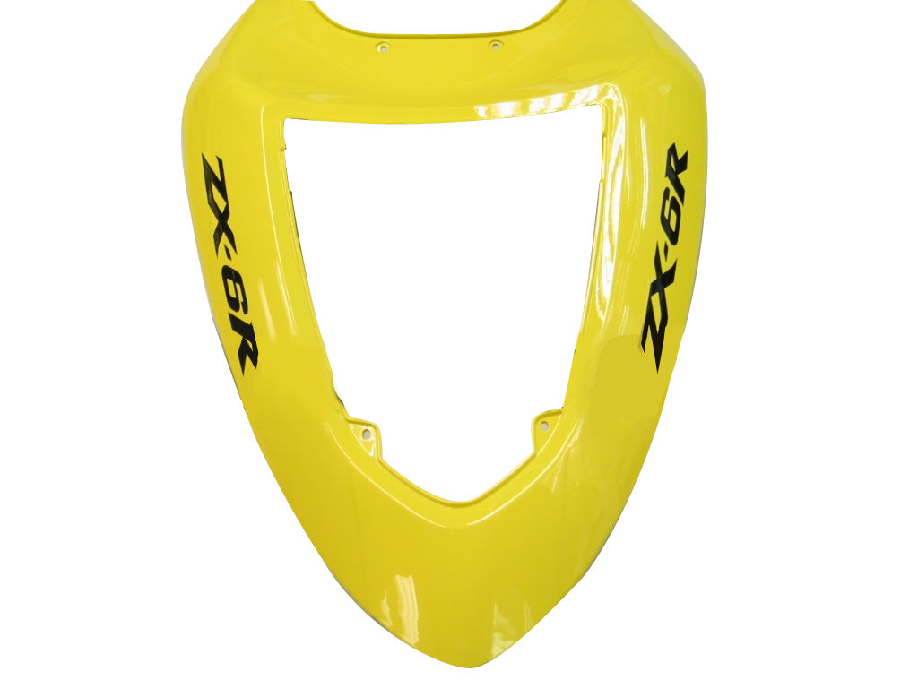 2005-2006 KAWASAKI ZX6R 636 Fairings Jaune Ninja Racing Ninja Générique