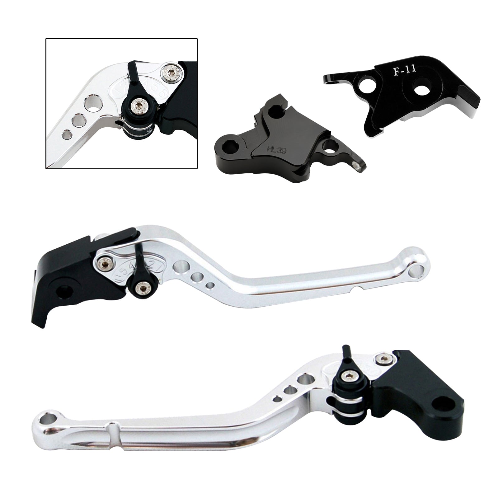 Palanca de freno de embrague larga apta para CFMOTO 700CL-X Sport 2021-2022
