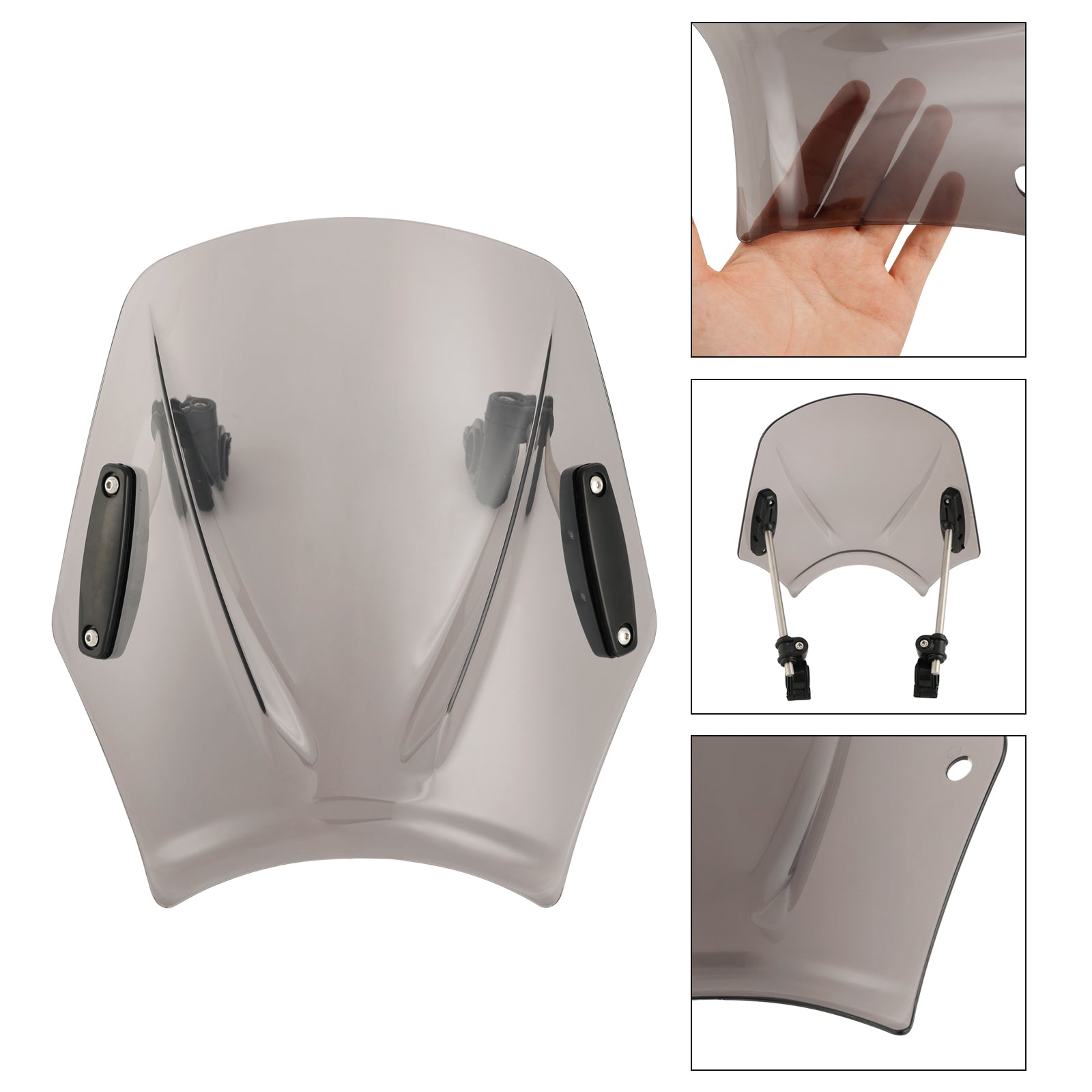 Motorfiets met 22mm/7/8" stuur Windscherm Windscherm Universeel