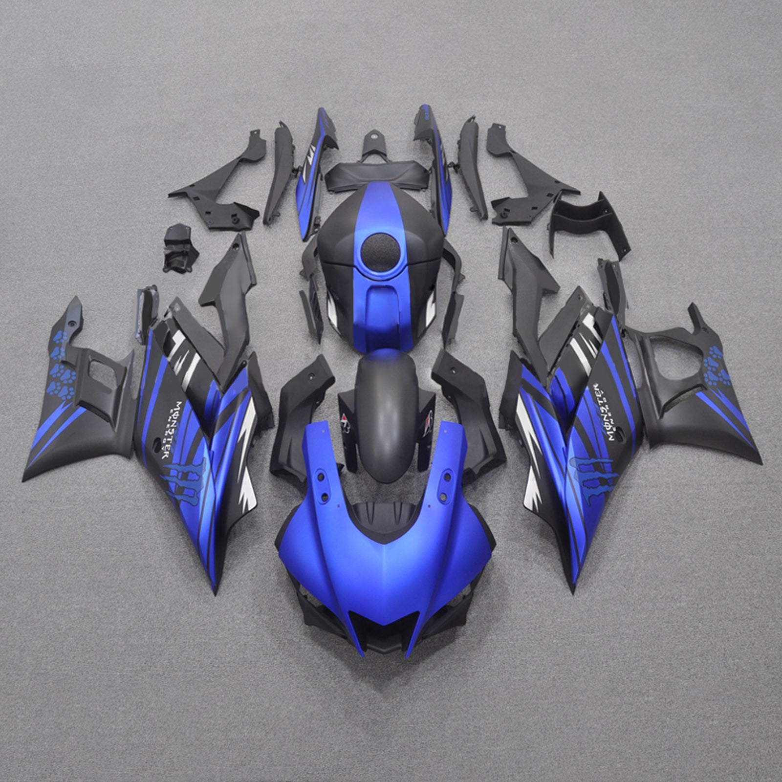 2019-2021 YAMAHA YZF-R3 R25 injektionsmässa kit Bodywork Plastic ABS