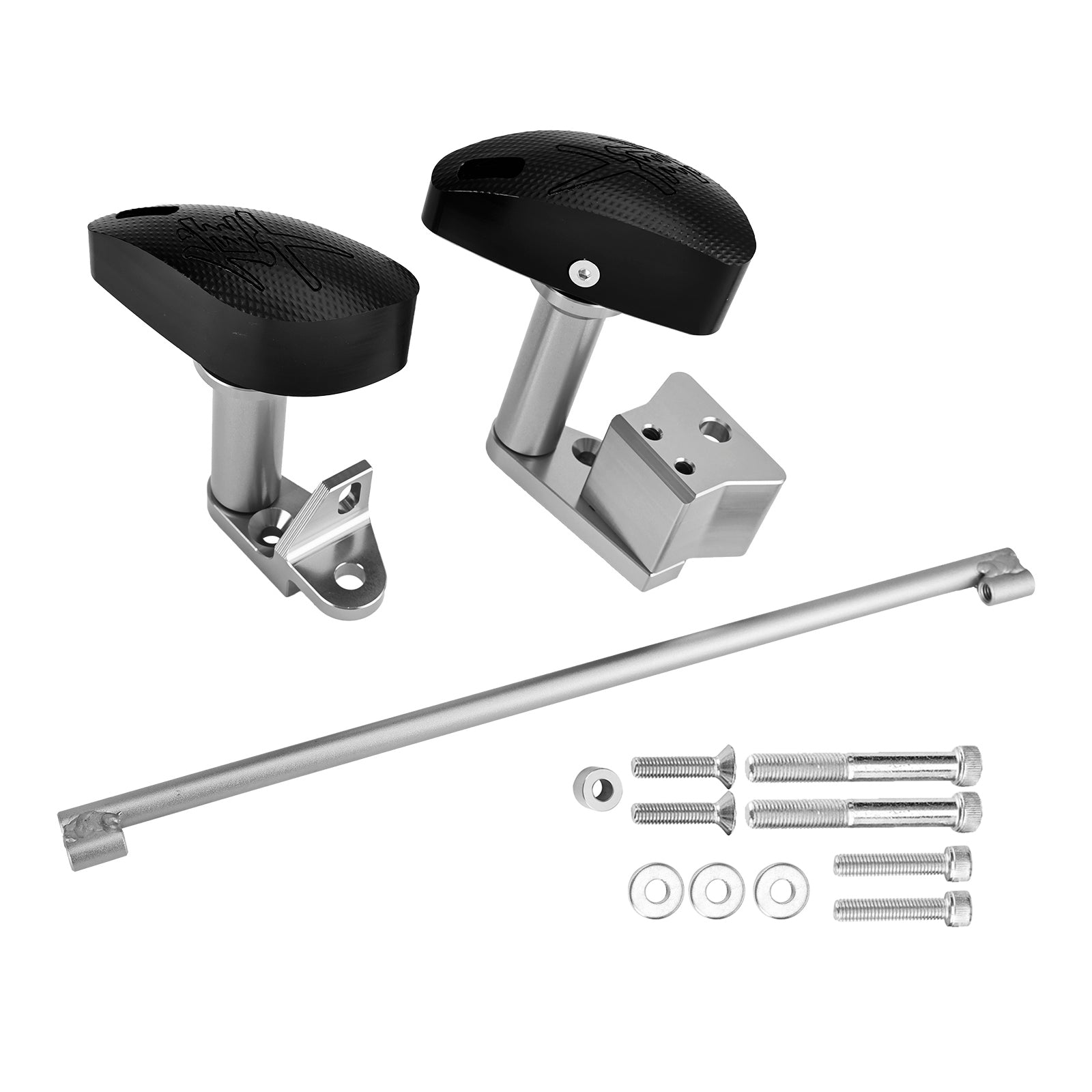 Protector Motor Crash Bunds Pads Slider Voor Suzuki Gsxr1300 Hayabusa 08-20 Zilver