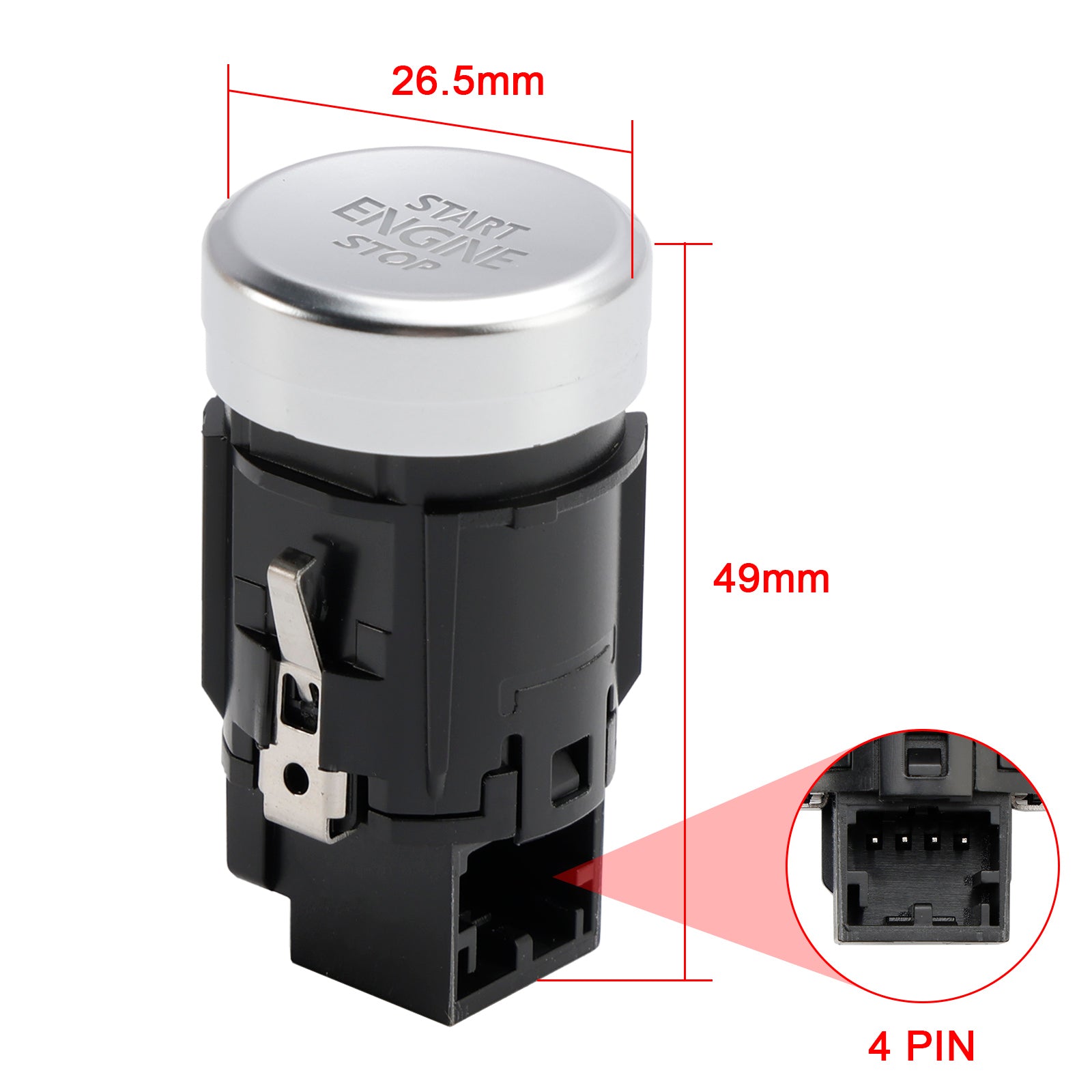 2013-2017 VW Volkswagen Golf & GTI & e-Golf & Golf Sportwagen Start Stop Contactslotknop 5GG959839 voor