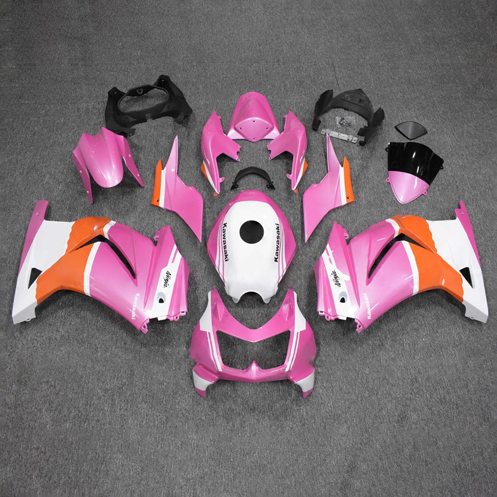 Kit carena iniezione carrozzeria in plastica ABS adatta per Kawasaki EX250 Ninja250R 2008-2012