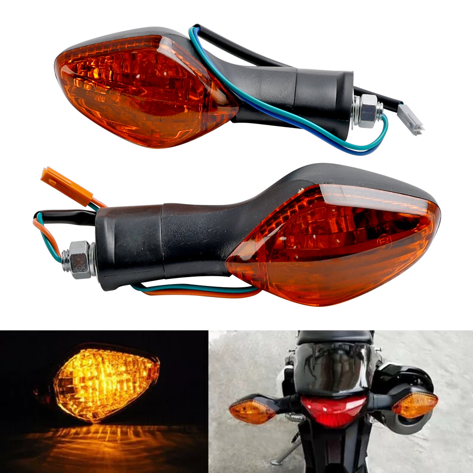 Turn Signal Lights Indicator Lamp för Honda CBR500 CBR650F CTX700 MSX125