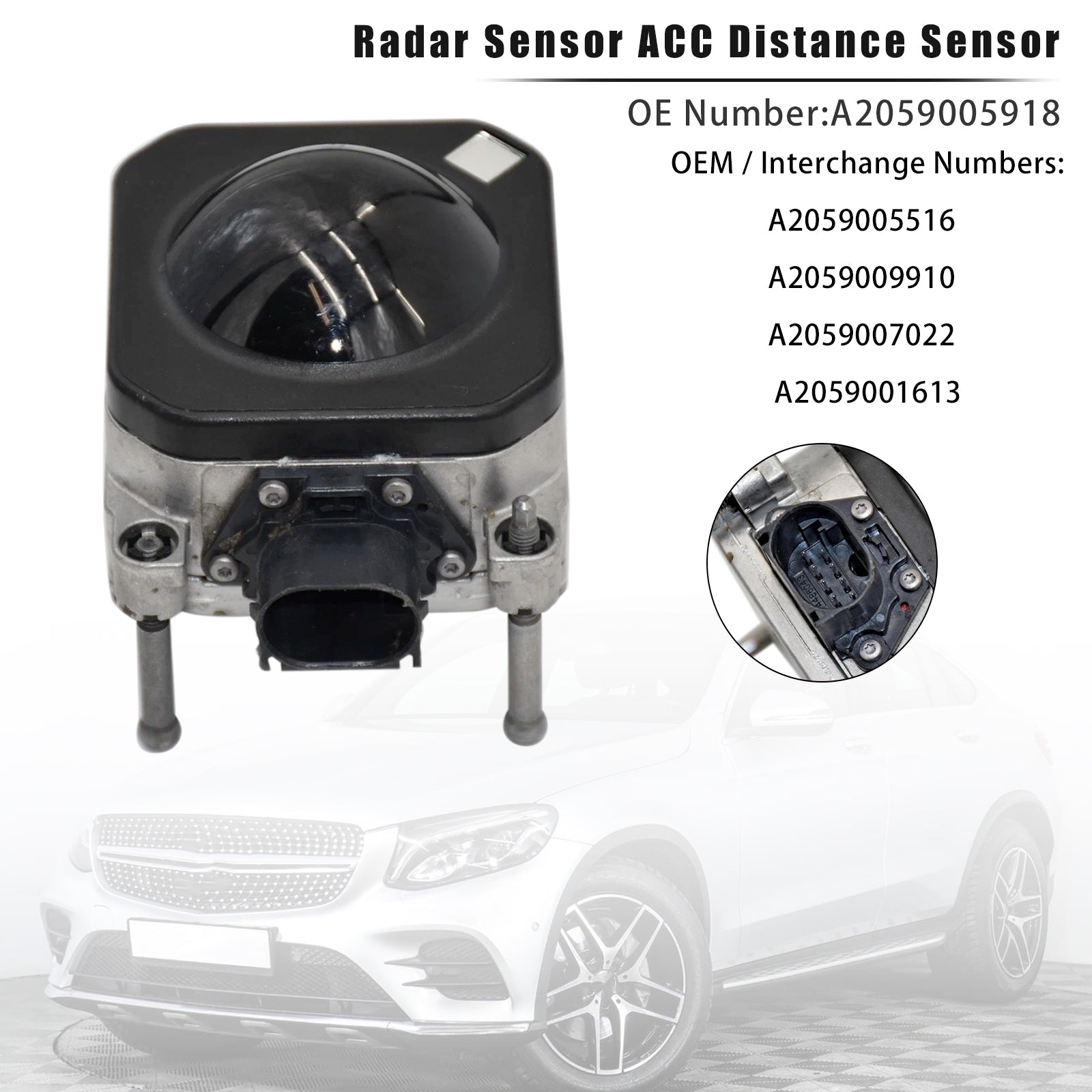 A2059005516 A2059005918 For C-CLASS C205 Radar Sensor ACC Distance Sensor