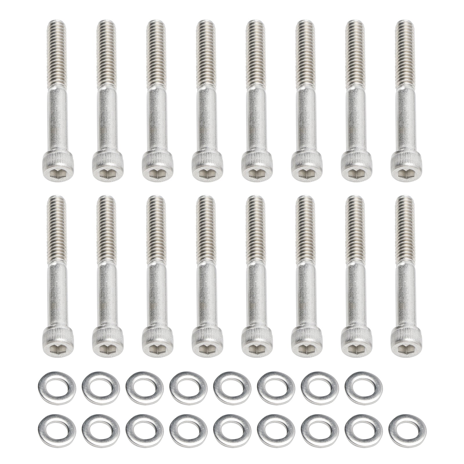 Motor täcker rostfritt UNC Allen Screw Kit 59 st för Sportster XL 2004-Up