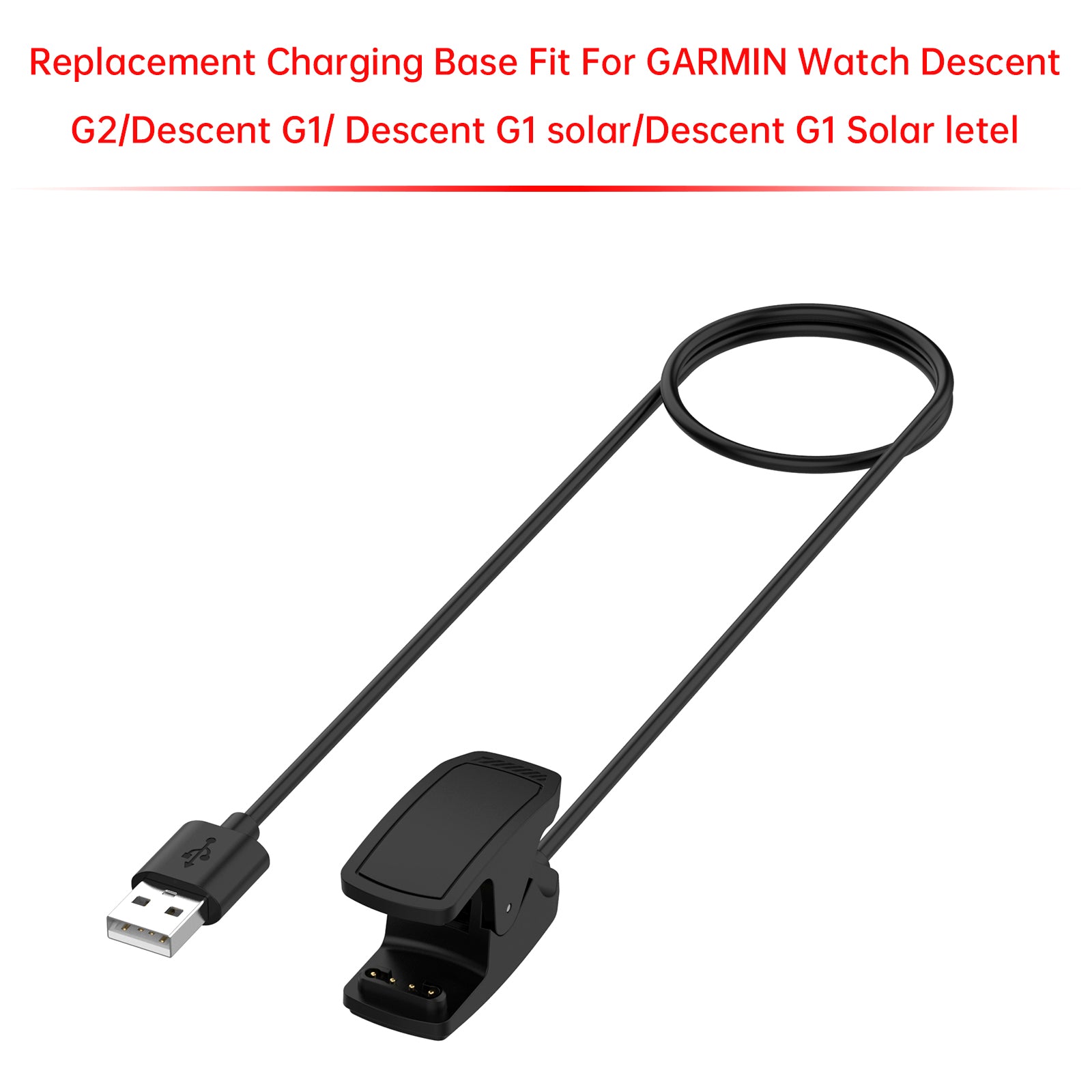 Ladingsklippstatning Lading Kabeladapter for Garmin Watch Descent G2/G1