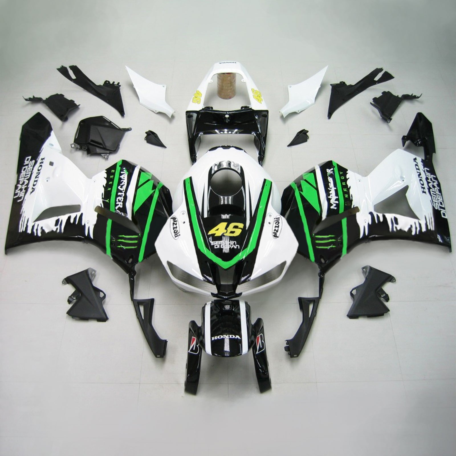 2013-2023 Honda CBR600RR F5 Kit de carénage injection Bodywork Plastic Abs # 101