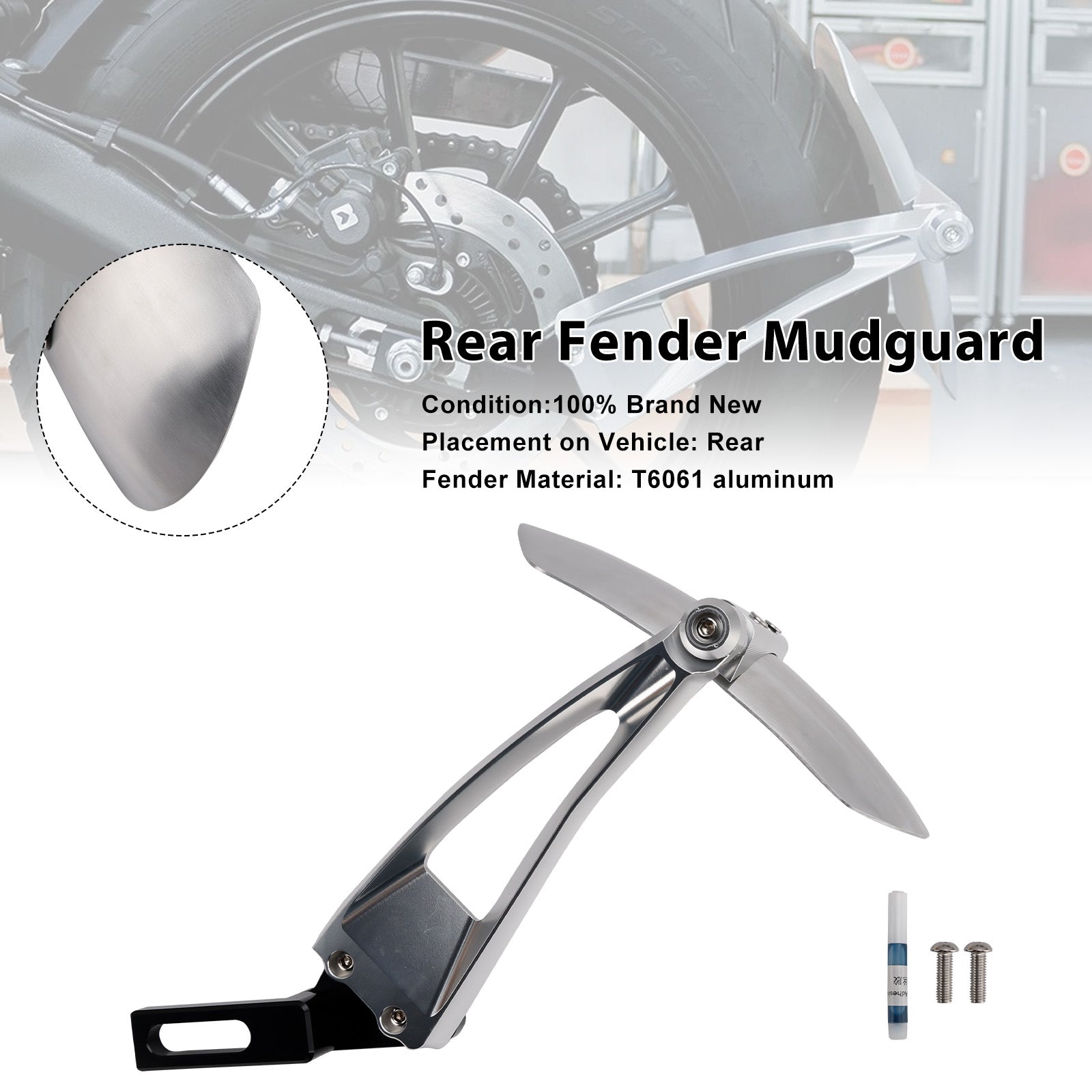 2025-2026 Triumph Thruxton 400 Rear Wheel Fender Mudguard