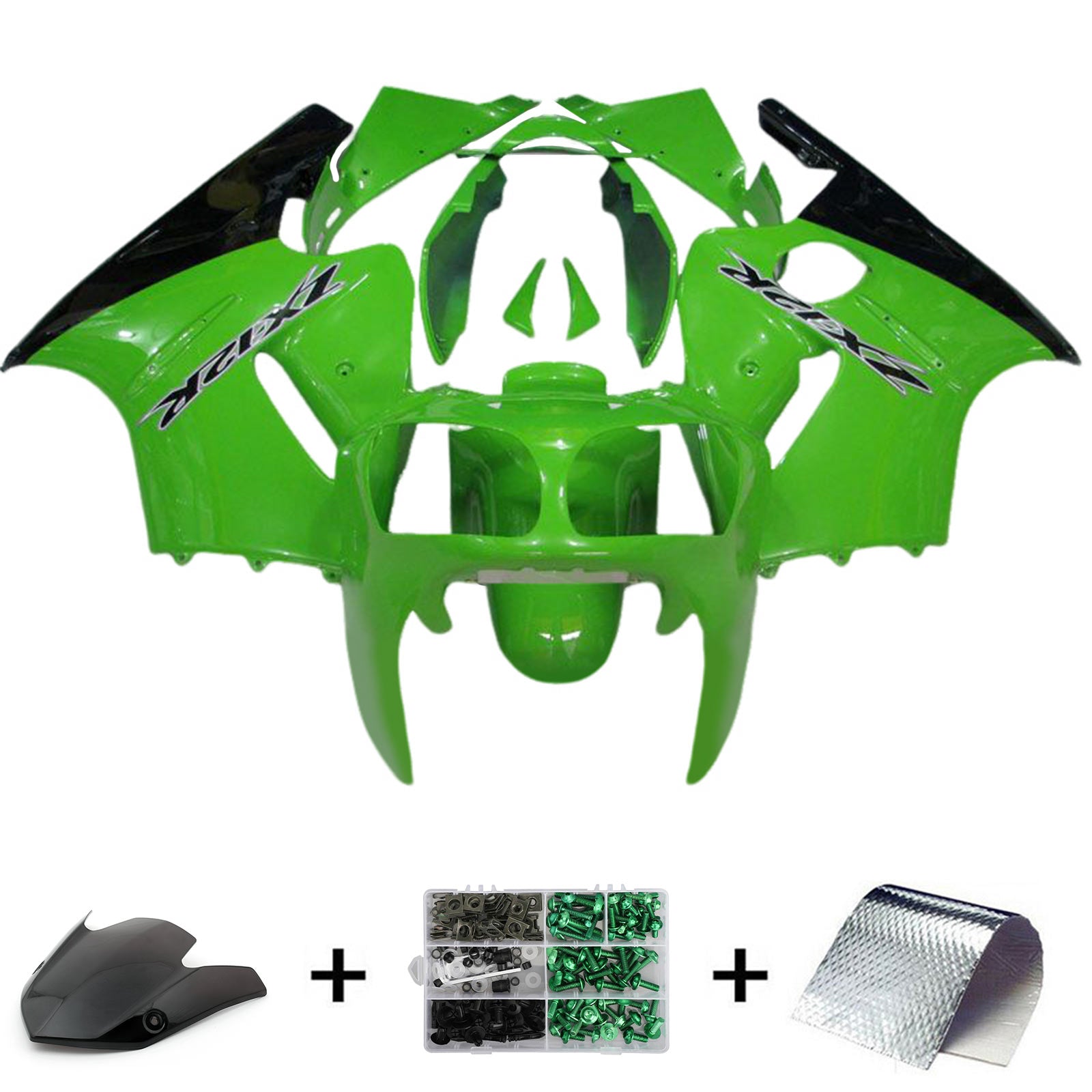 2002-2005 KAWASAKI ZX12R Injektionsmässa Kit Bodywork Plastic ABS